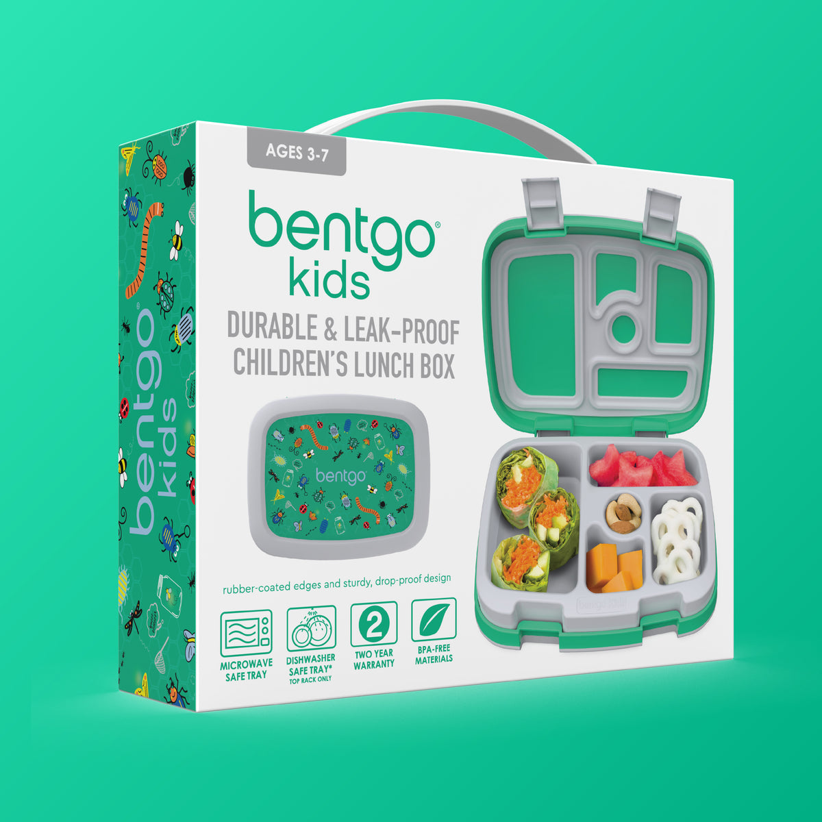 Bentgo Kids Prints Lunch Box - Bug Buddies | Kids Lunch Box Packaging