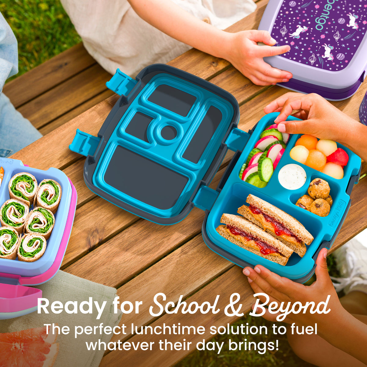 Bentgo Kids Prints Lunch Box - Construction Trucks | Ready For School & Beyond - The Perfect Lunchtime Solution To Fuel Whatever Their Day Brings!