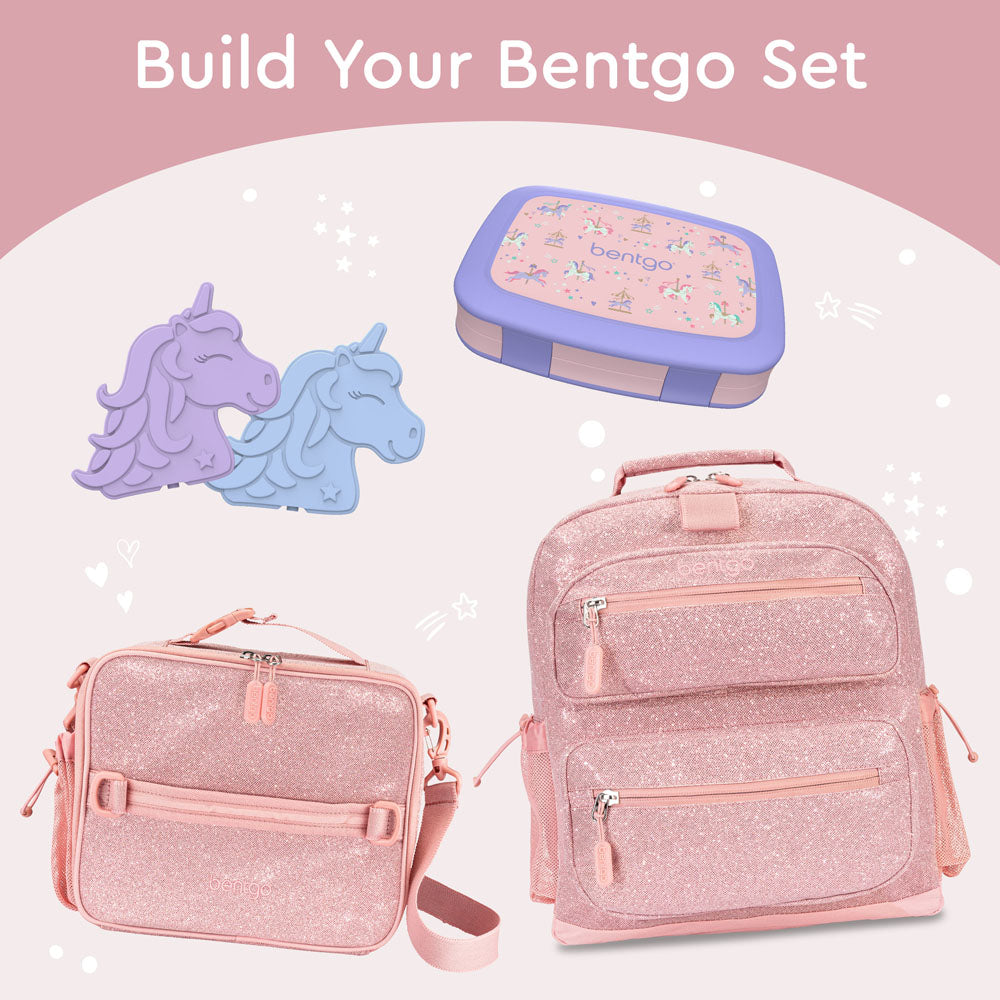 Bentgo Kids Prints Lunch Box - Carousel Unicorns | Build Your Bentgo Set