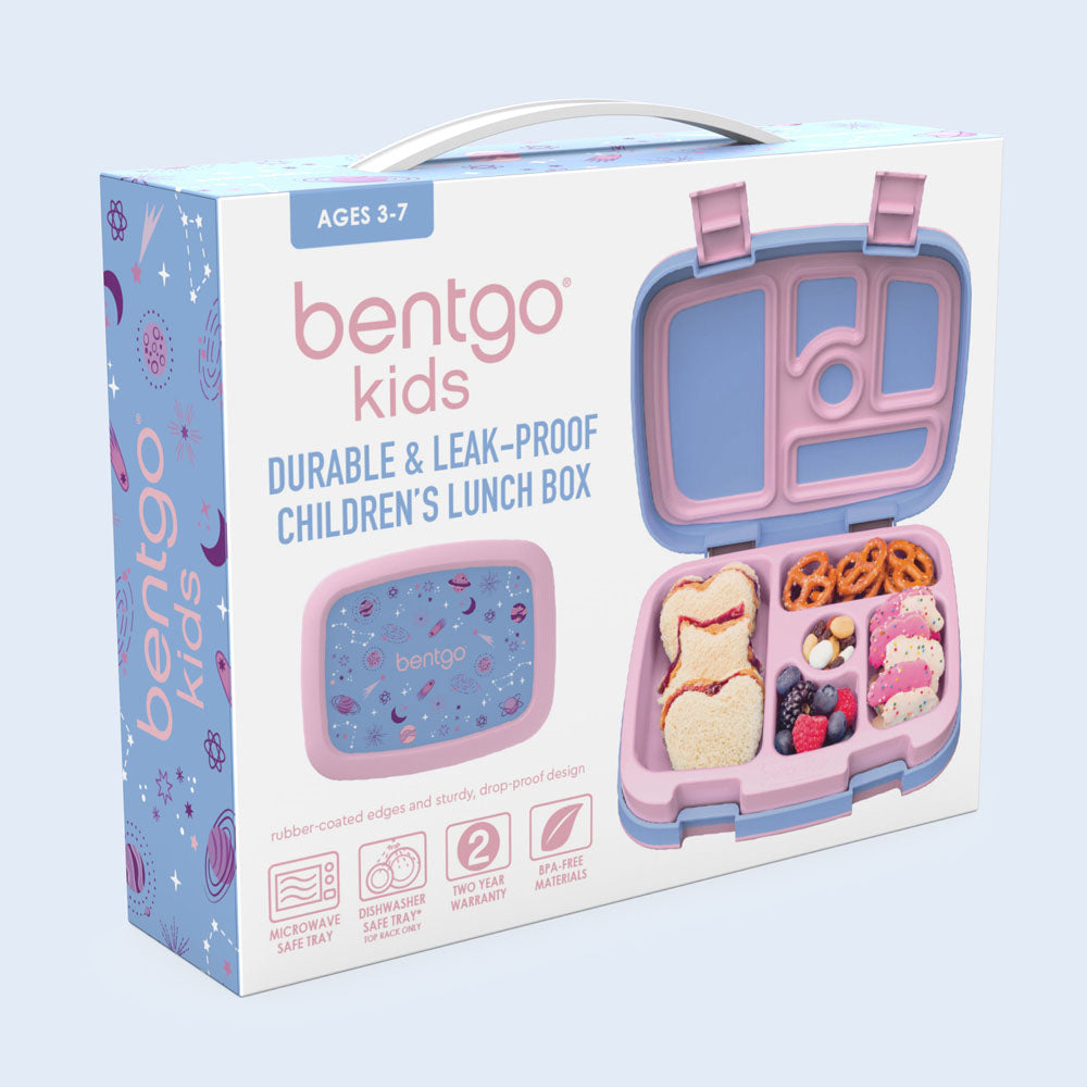Bentgo Kids Prints Lunch Box - Lavender Galaxy | Product Packaging