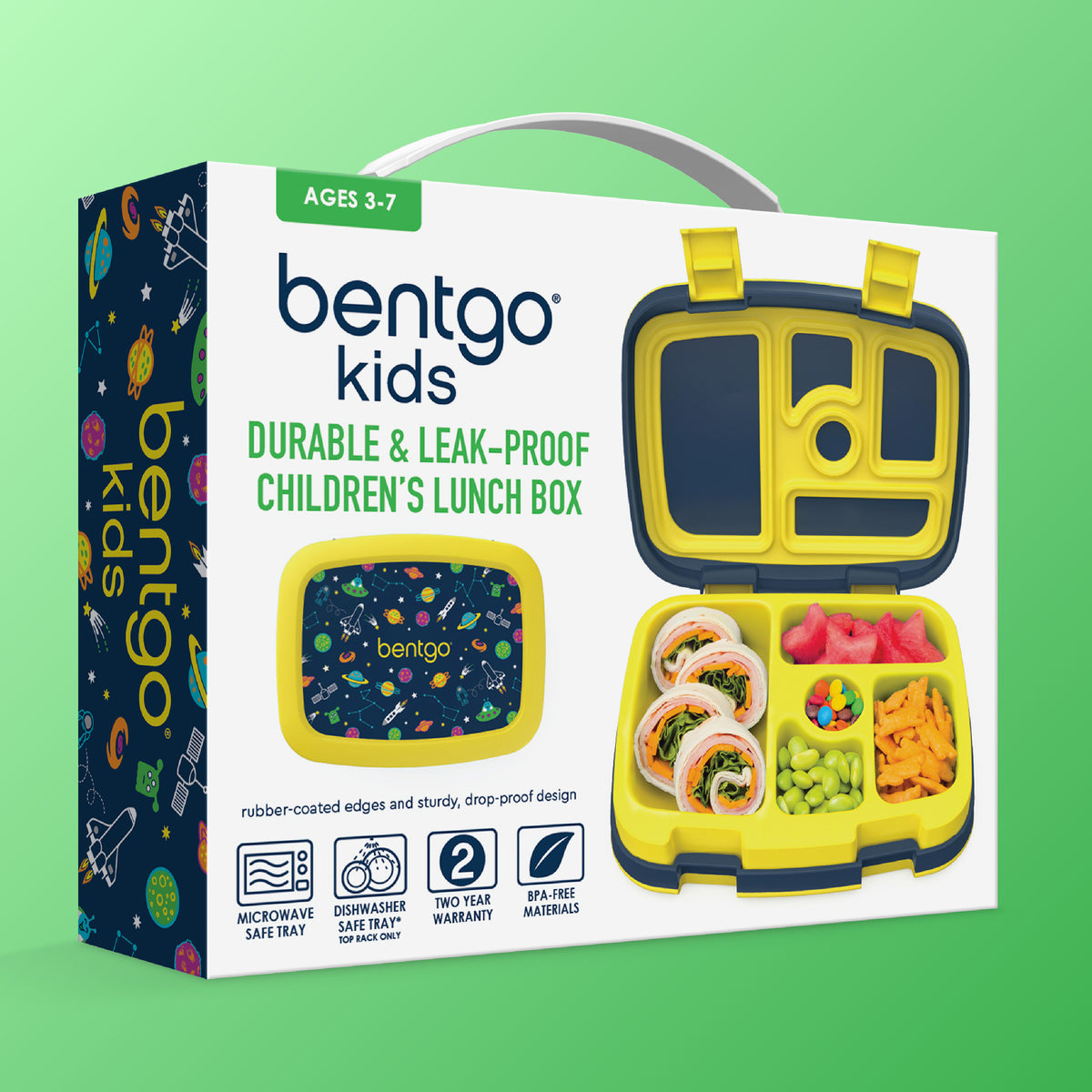 Bentgo Kids Prints Lunch Box - Space | Kids Lunch Box Packaging