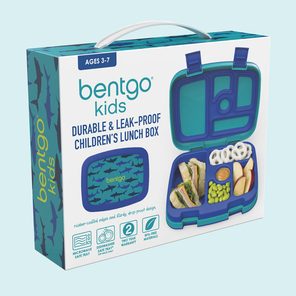 Bentgo Kids Prints Lunch Box - Sharks | Product Packaging