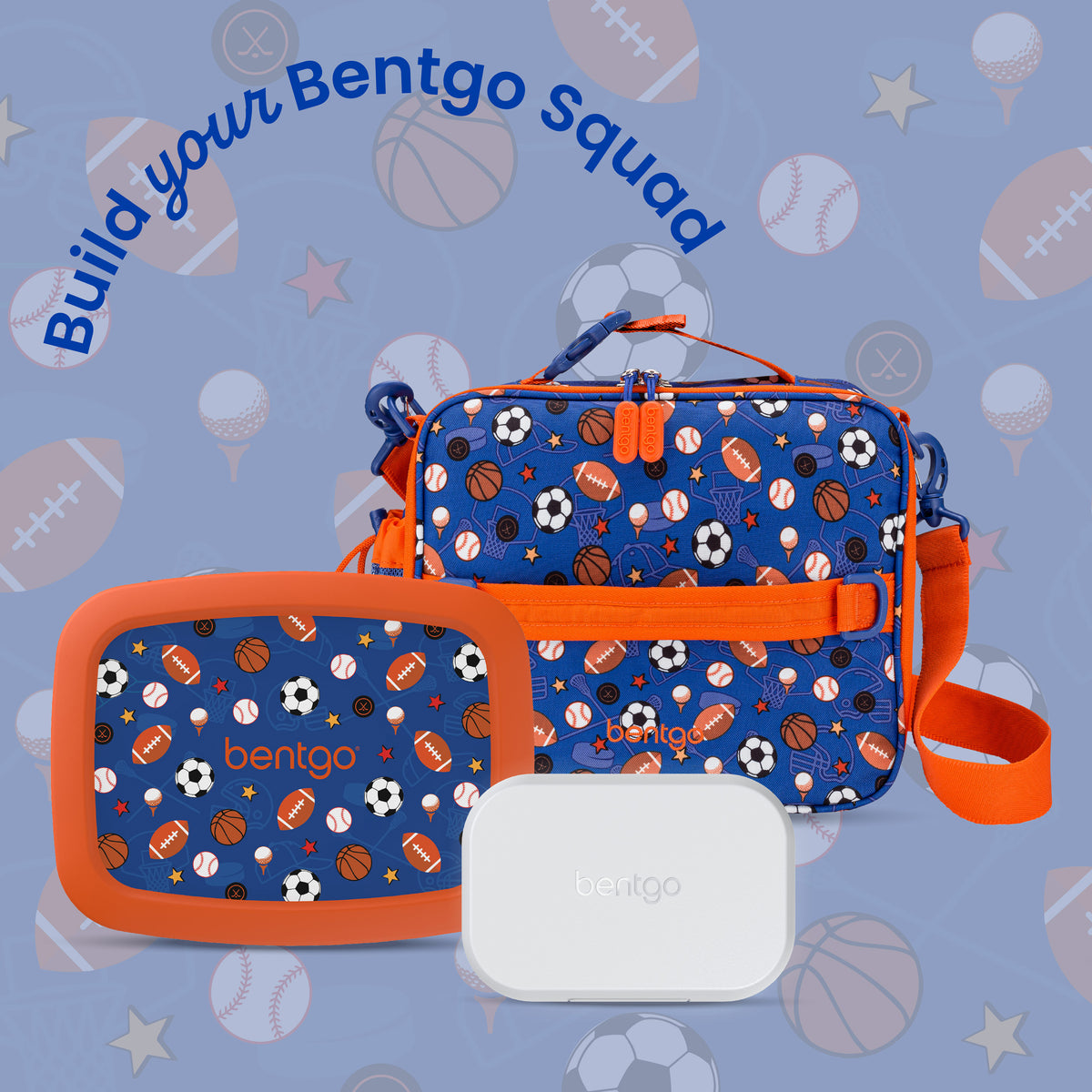 Bentgo Kids Prints Lunch Box - Sports | Kids Lunch Box - Build Your Bentgo Squad