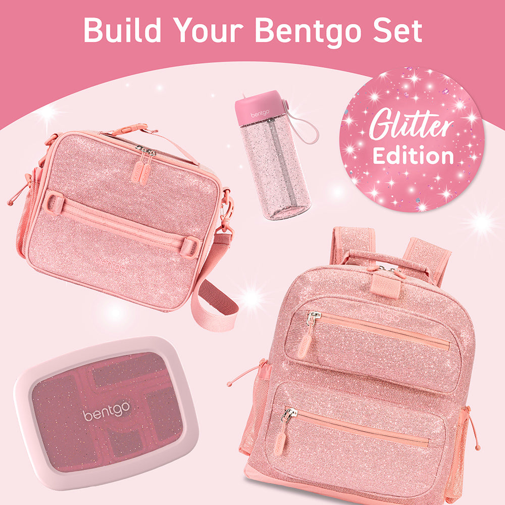 Bentgo® Kids Water Bottle - Petal Pink Glitter | Build Your Bentgo Set