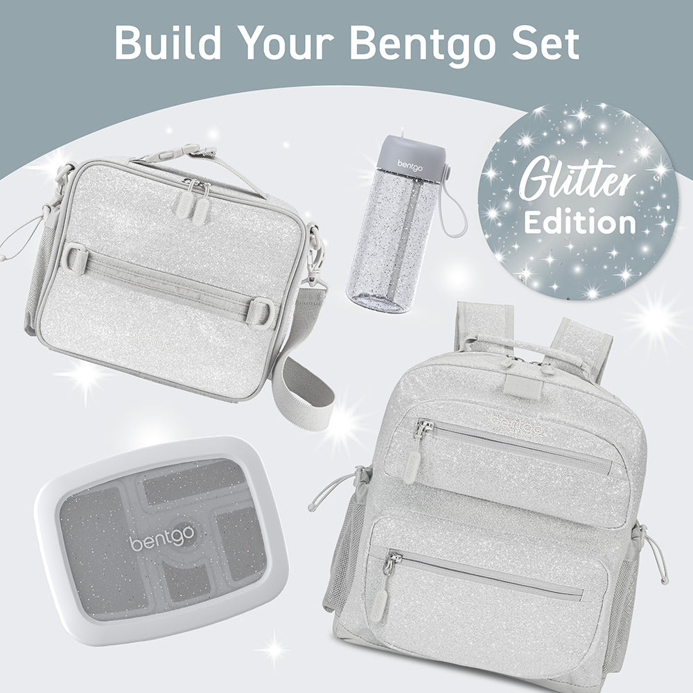 Bentgo® Kids Water Bottle - Silver Glitter | Build Your Bentgo Set