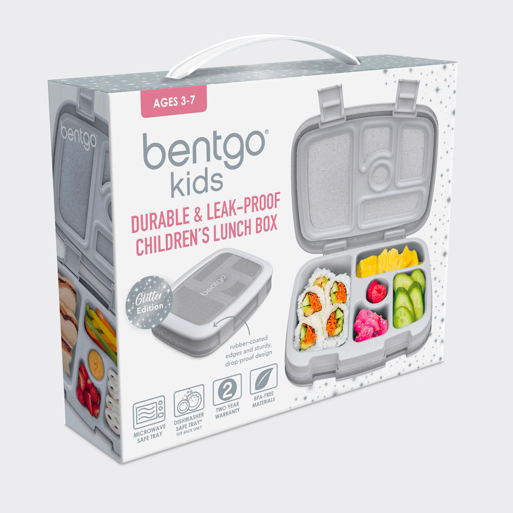 Bentgo® Kids Lunch Box - Silver Glitter