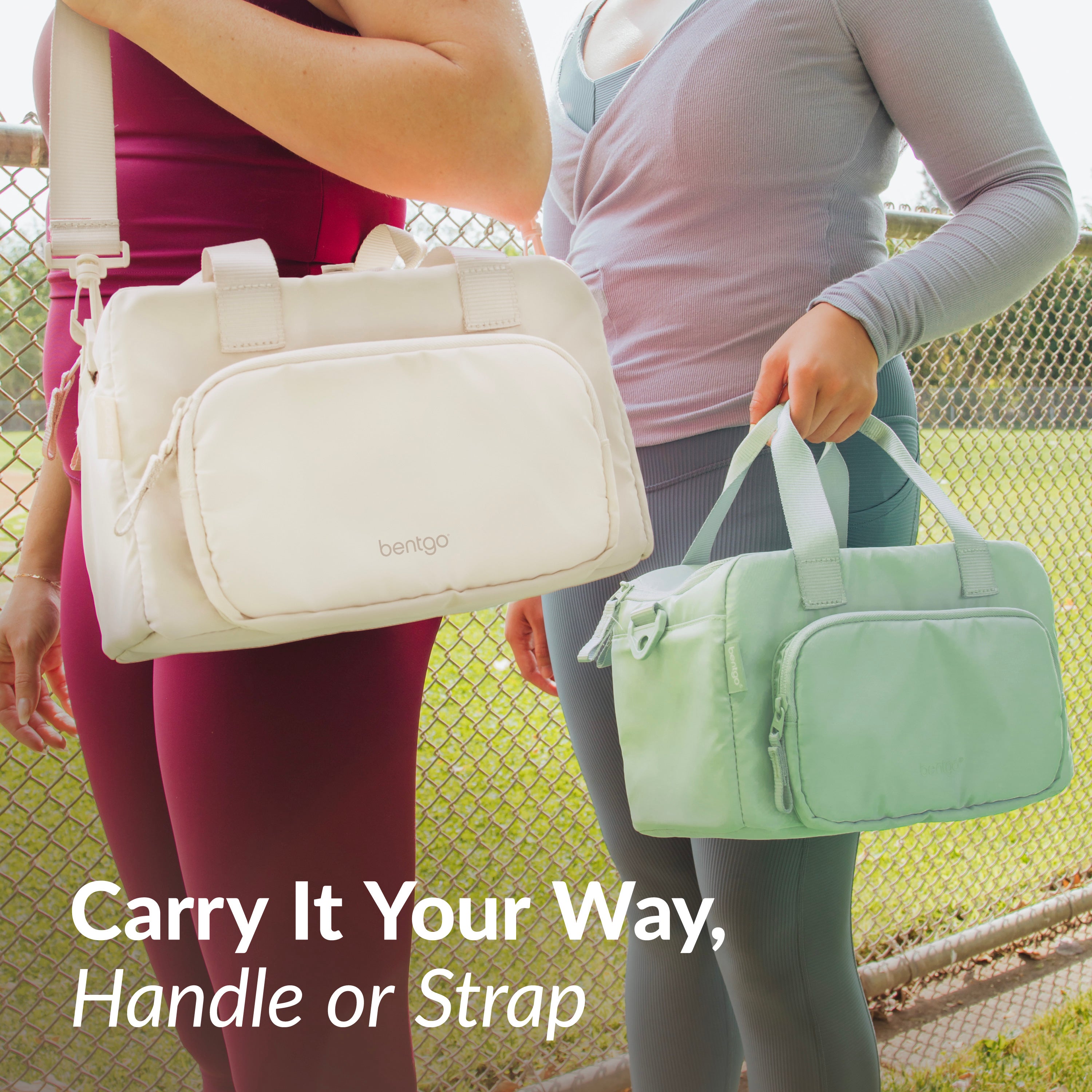 Bentgo® Insulated Lunch Bag - Clay Green | Carry It Your Way, Handle Or Strap