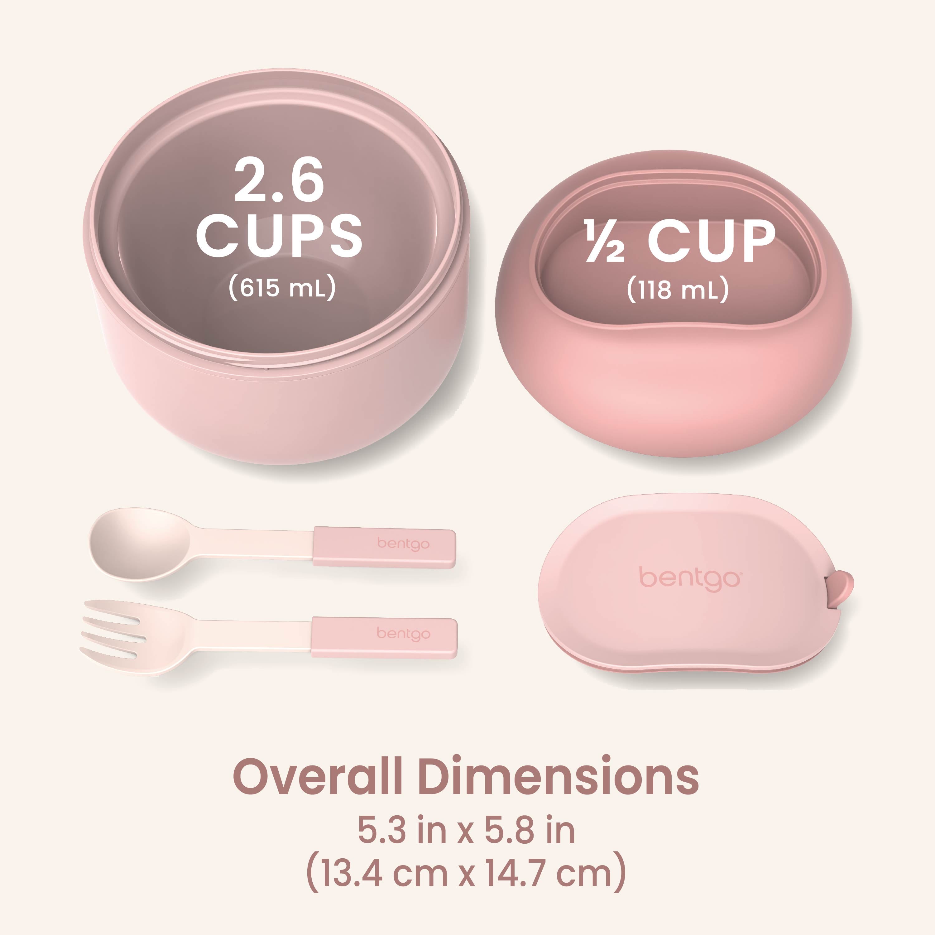 Bentgo® Bowl - Blush | Dimensions & What’s In The Box