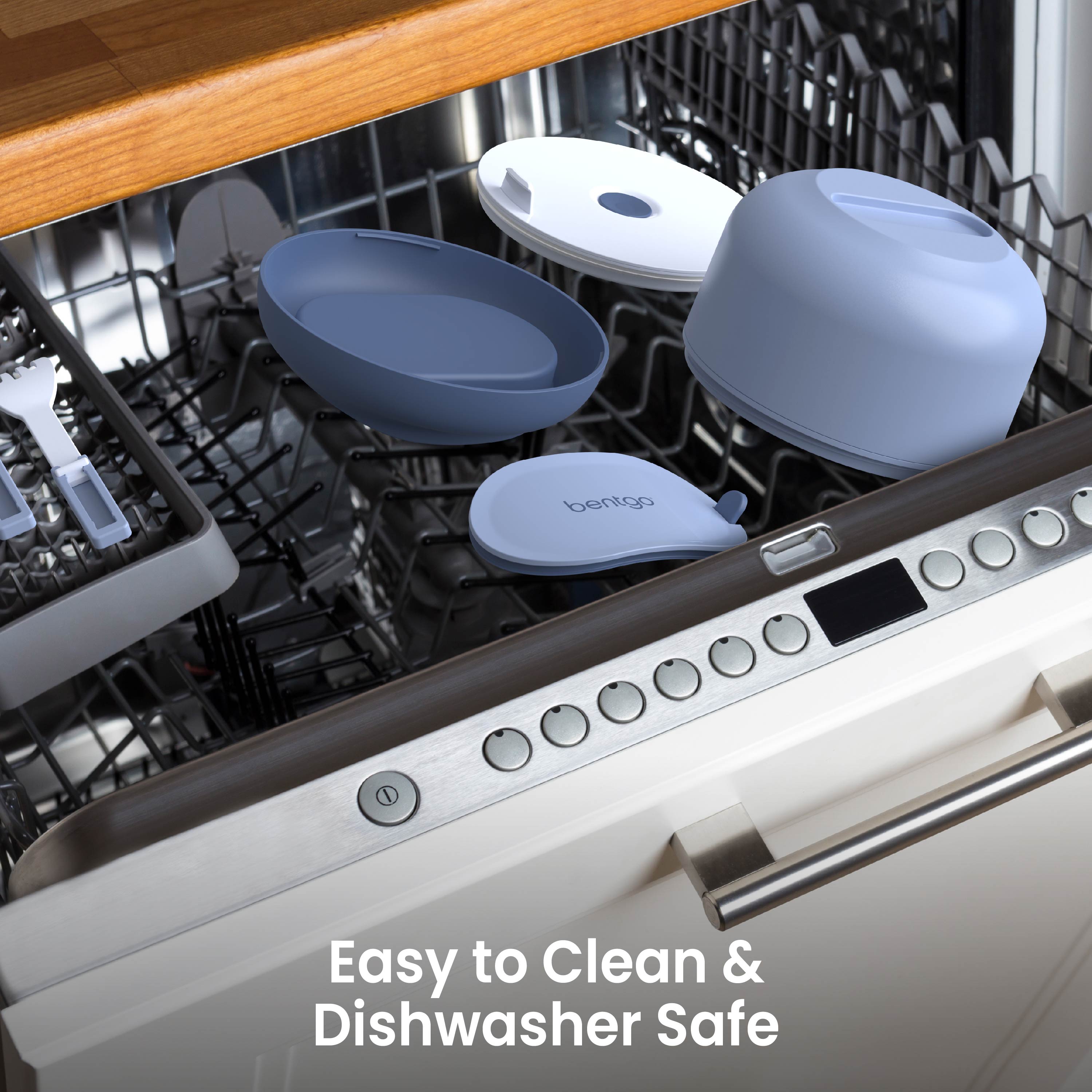 Bentgo® Bowl (2-Pack) - Slate | Easy To Clean & Dishwasher-Safe