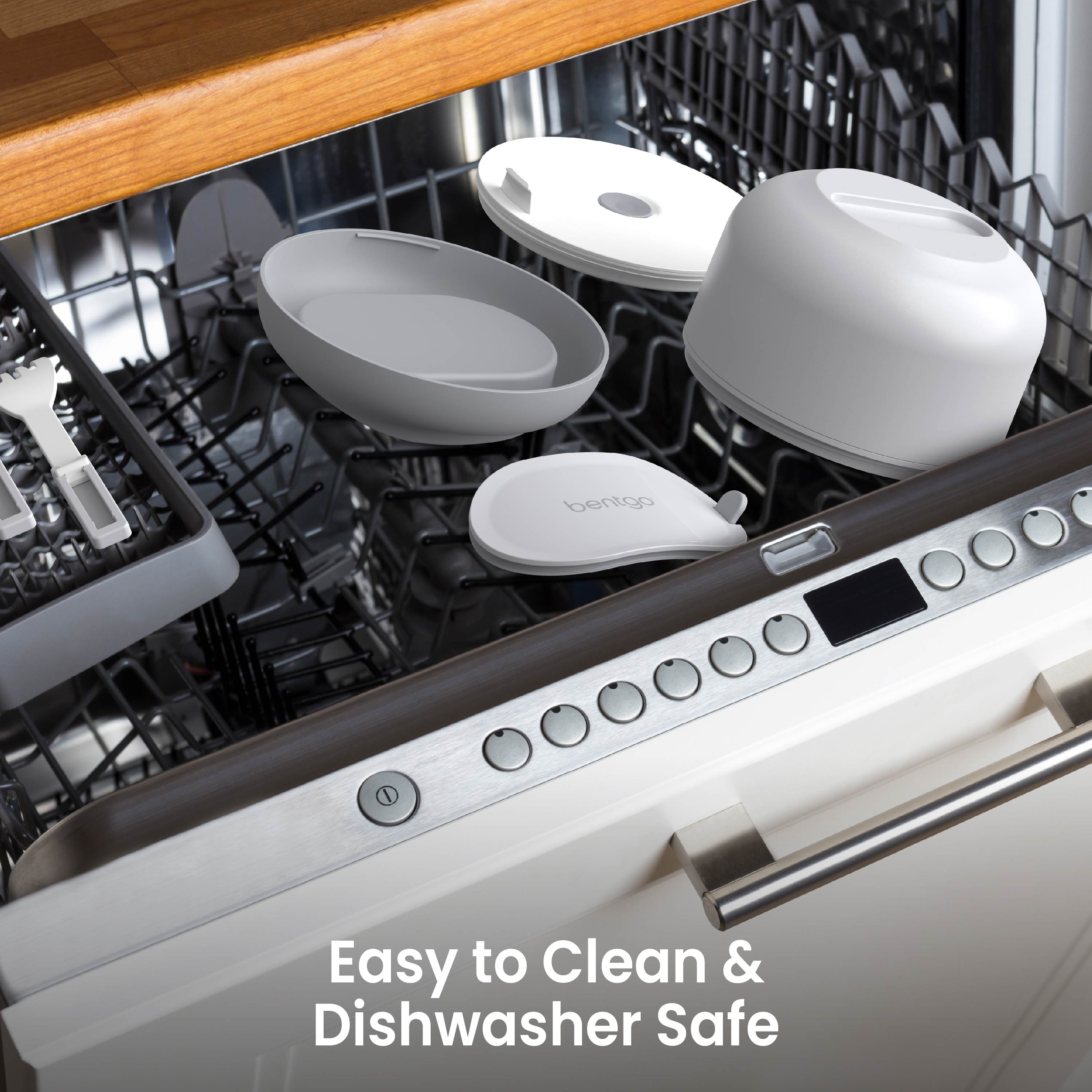 Bentgo® Bowl (2-Pack) - Gray | Easy To Clean & Dishwasher-Safe