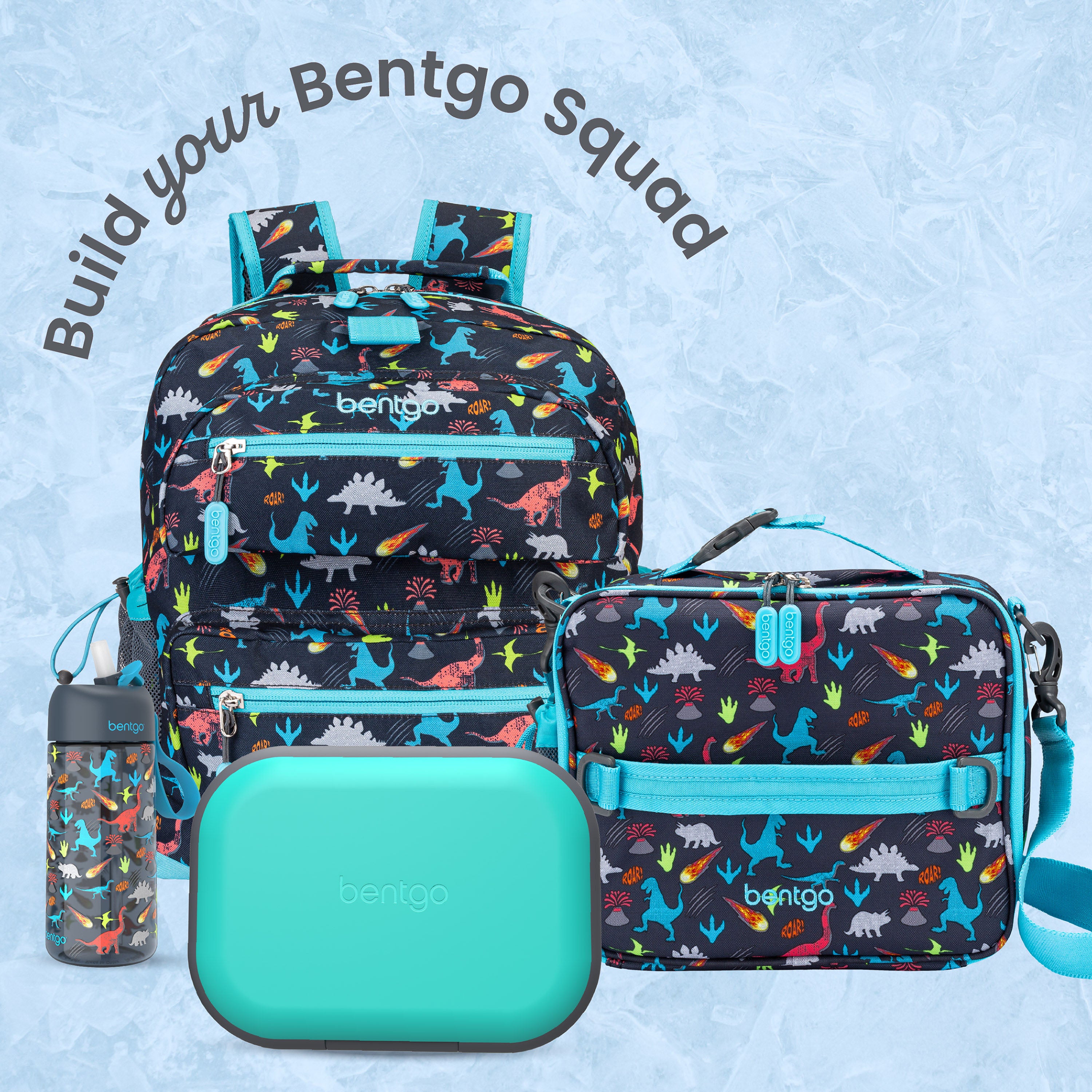 Bentgo® Chill Kids Lunch Box - Electric Aqua | Build Your Bentgo Squad