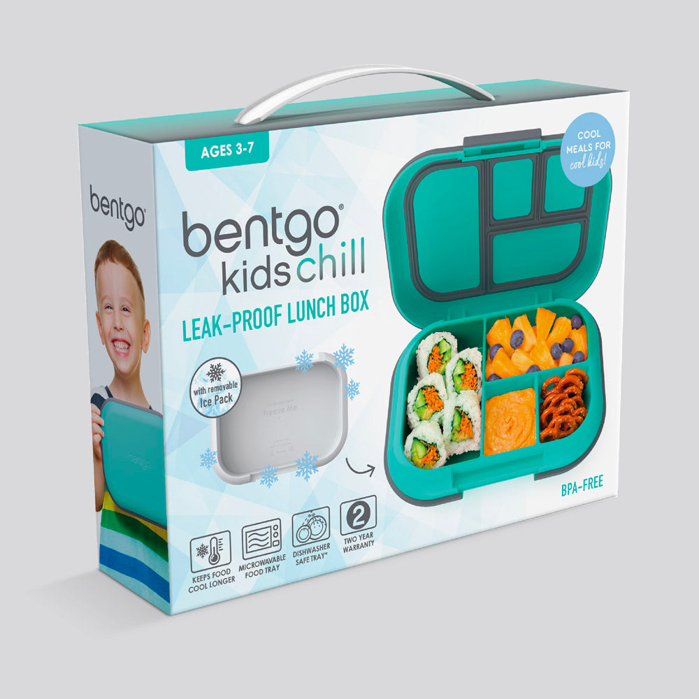 Bentgo® Kids Chill Lunch Box - Electric Aqua | Packaging