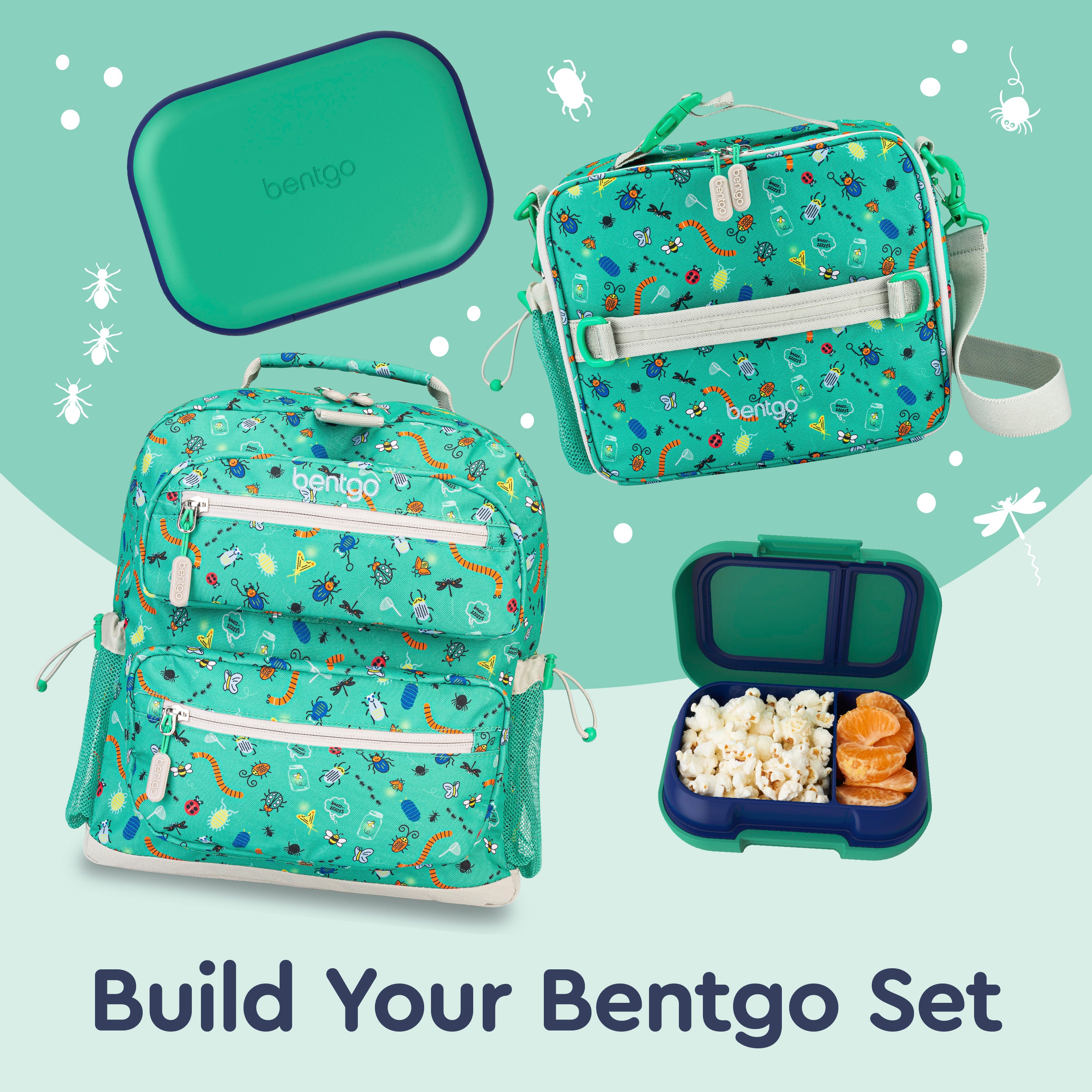 Bentgo® Chill Kids Lunch Box - Green/Navy | Build Your Bentgo Set