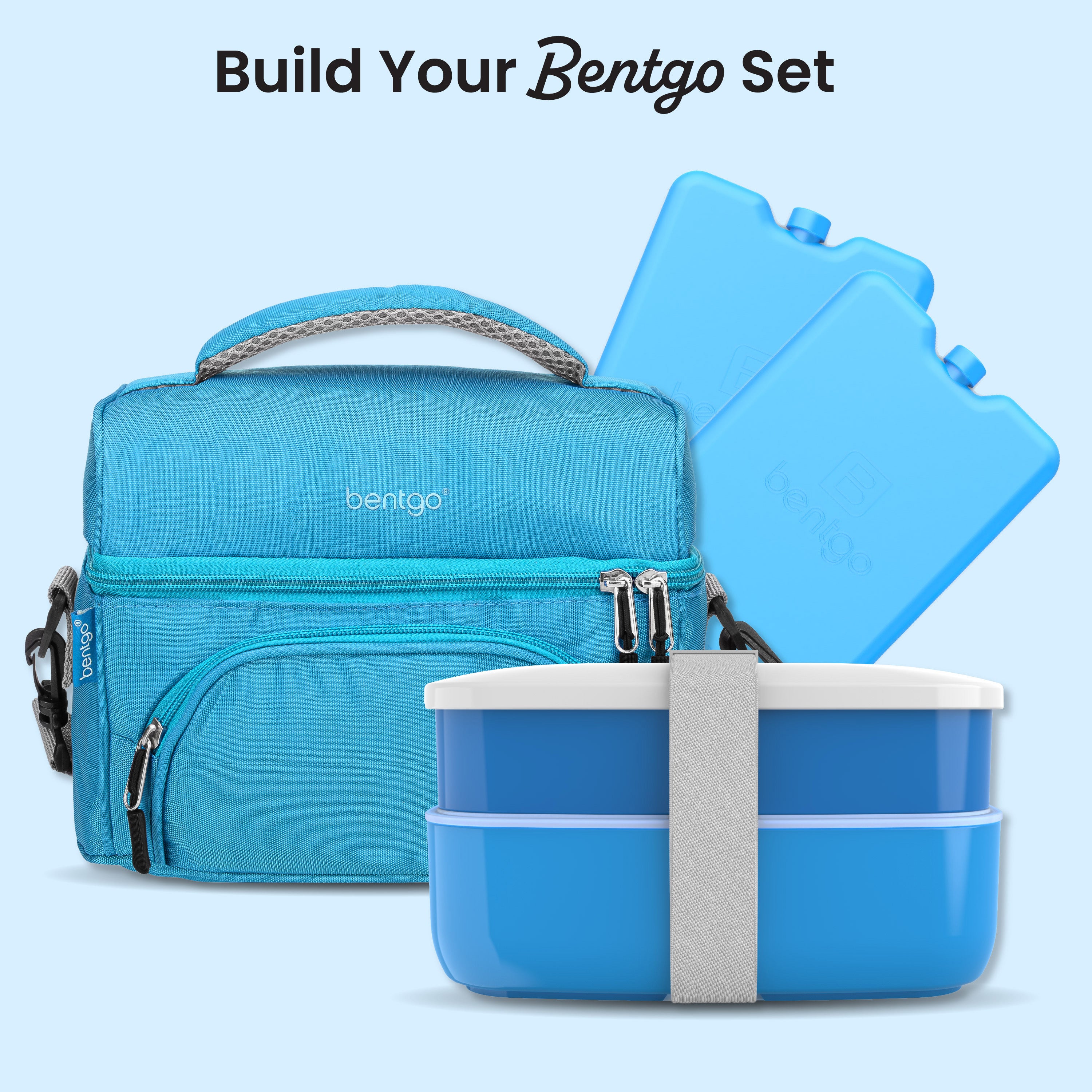 Bentgo Chillers Reusable Ice Packs (4-Pack) - Blue | Build Your Bentgo Set