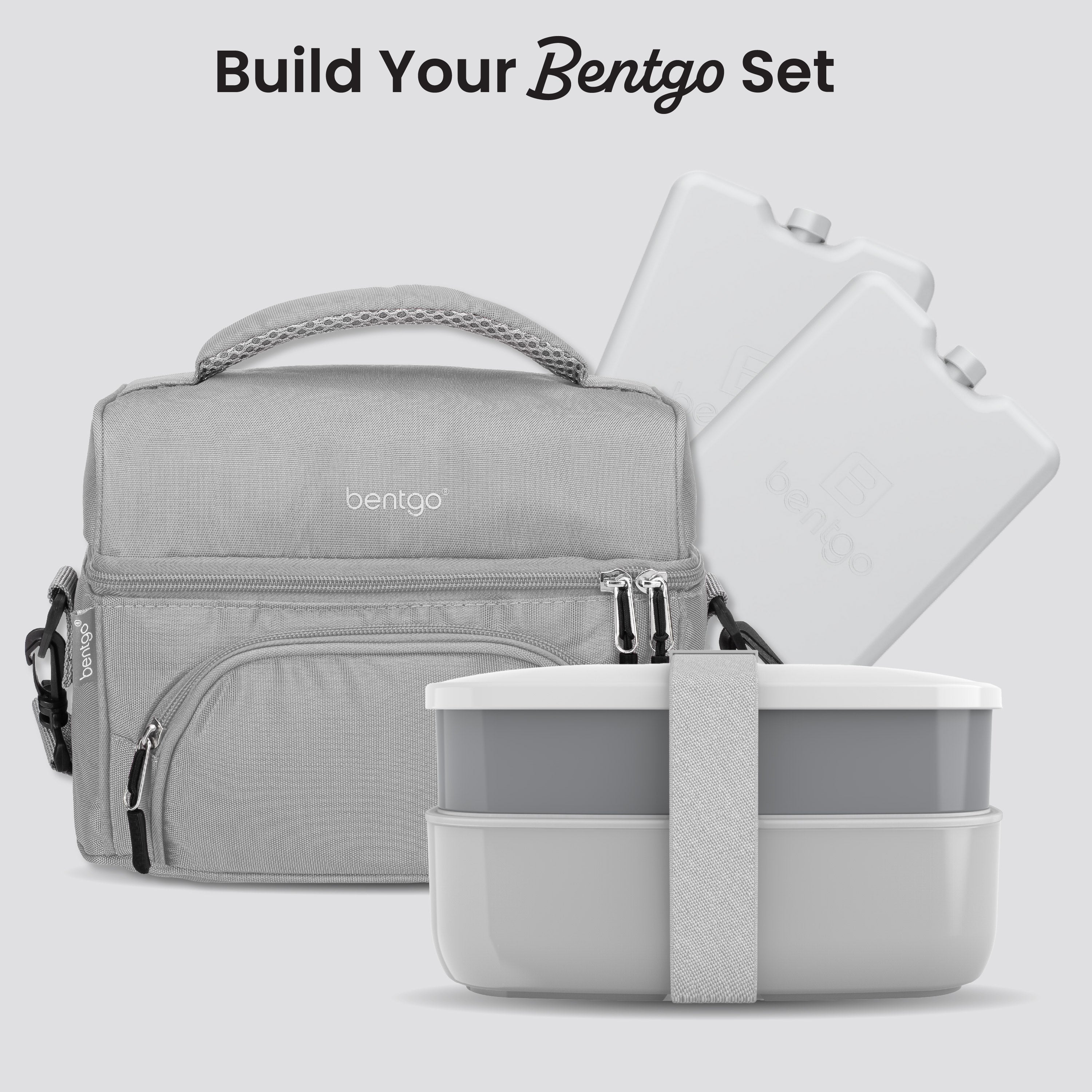 Bentgo Chillers Reusable Ice Packs (4-Pack) - Gray | Build Your Bentgo Set