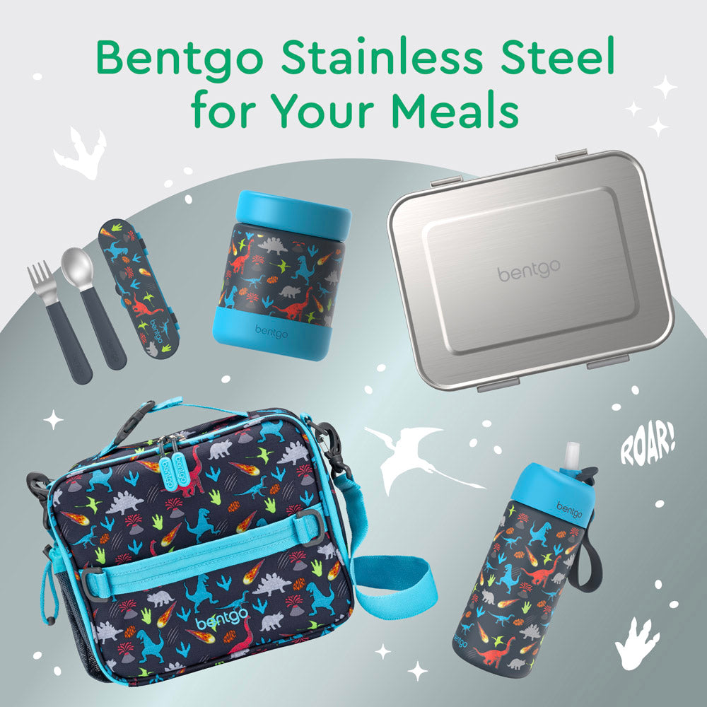 Bentgo® Kids Stainless Steel Lunch Box - Silver | Bentgo Stainless Steel For Your Meals