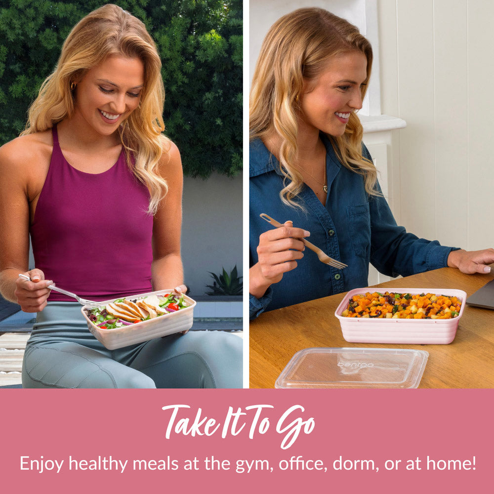 Bentgo® 1-Compartment Containers | Food Prep Containers - Blush Pink
