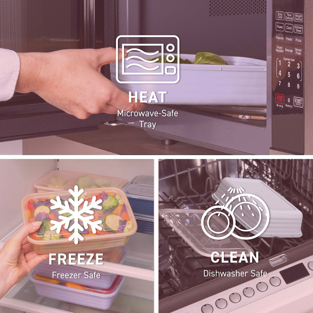 Bentgo® 1-Compartment Containers | Food Prep Containers - Blush Pink