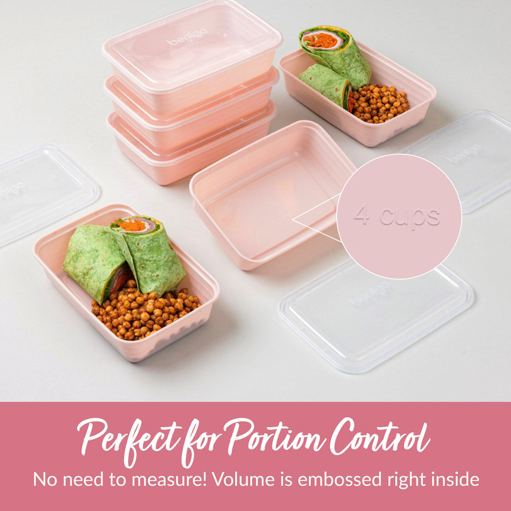 Bentgo® 1-Compartment Containers | Food Prep Containers - Blush Pink