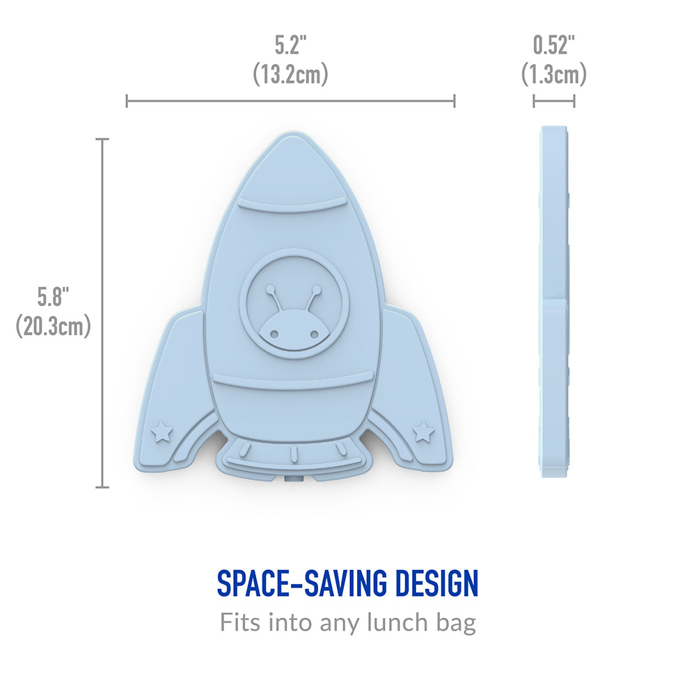 Bentgo Kids Prints Lunch Box, Lunch Bag, & Ice Packs - Space Rockets