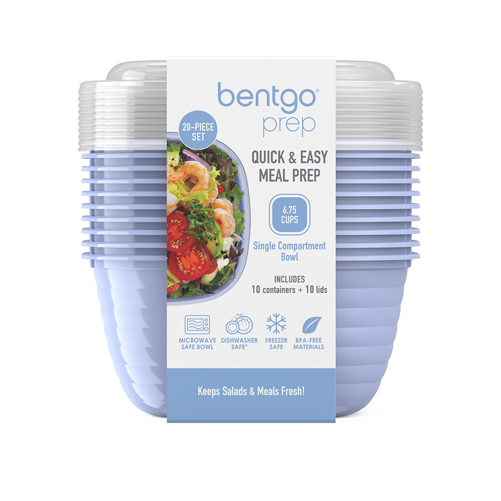Bentgo® Prep 1-Compartment Bowls - Periwinkle | Product Packaging