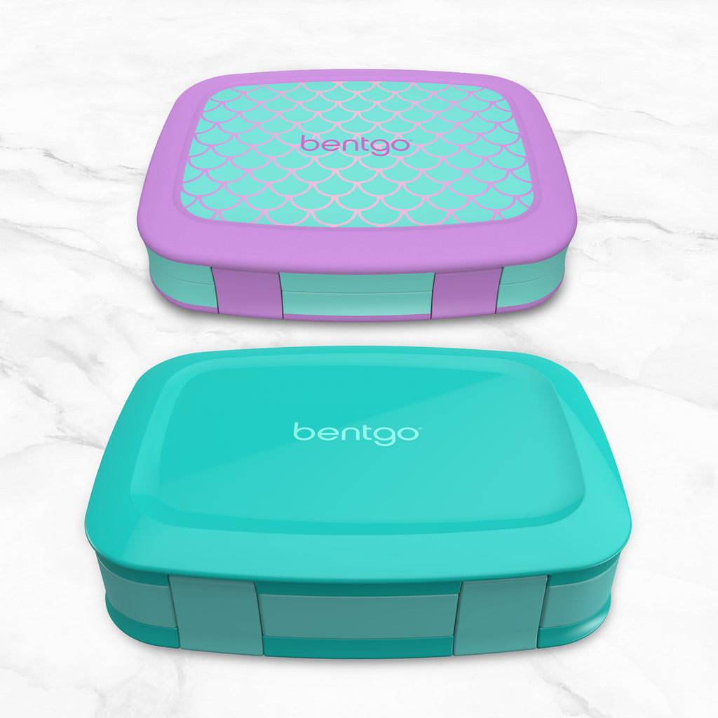 Bentgo Fresh and Kids Lunch Box (2-Pack) - Mermaid Scales/Aqua