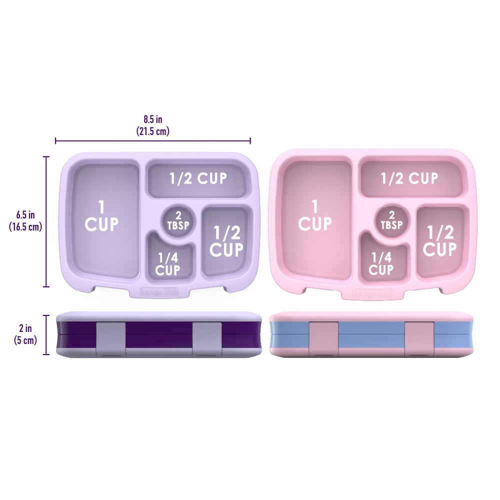 Bentgo Kids Prints Lunch Boxes & Water Bottles - Unicorn/Lavender Galaxy