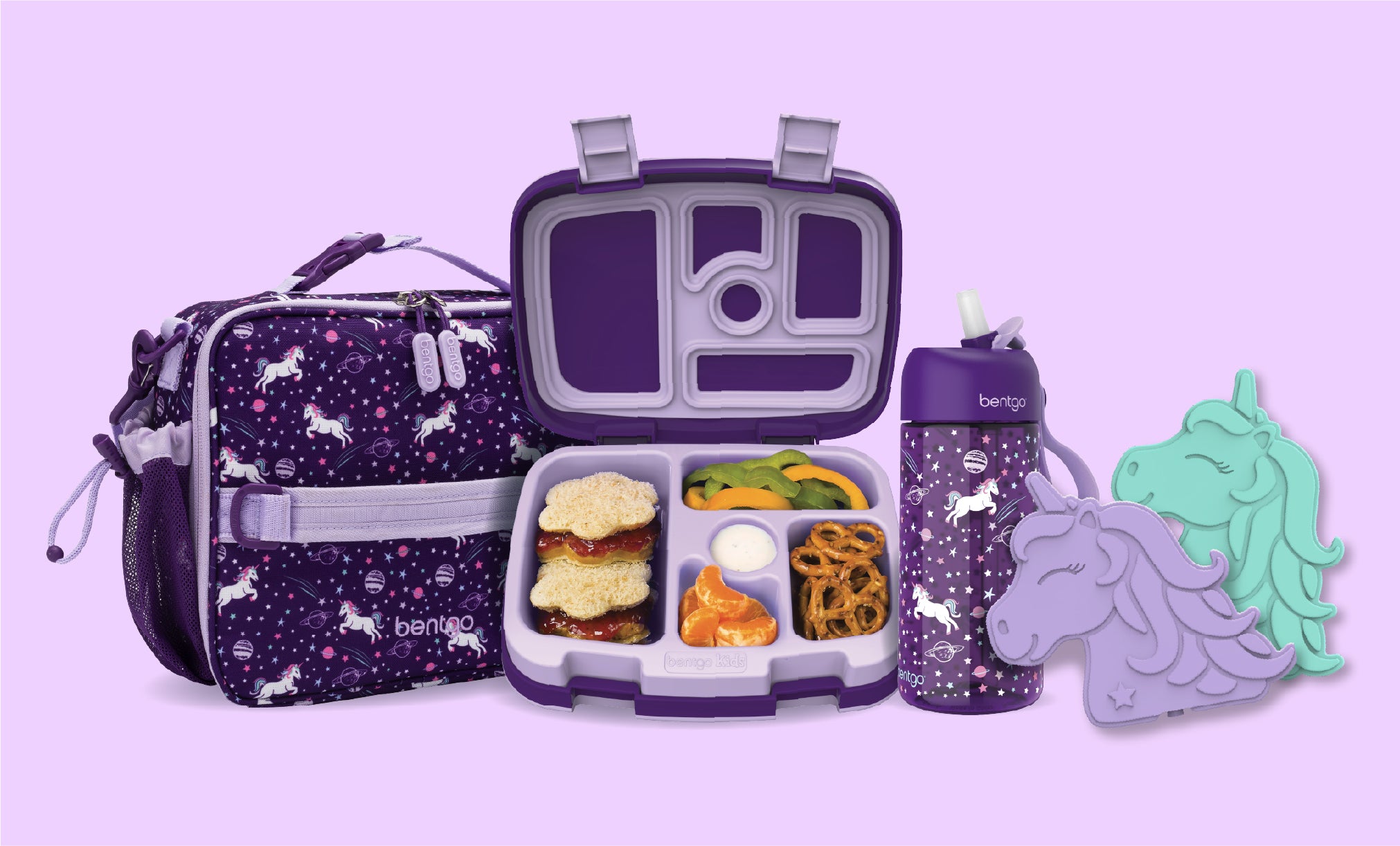 Prints 5-Piece Lunch Set with Ice Packs