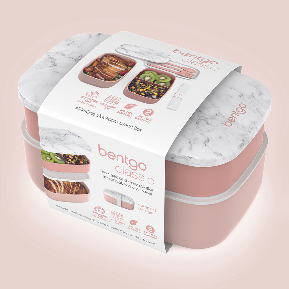 Bentgo® Classic Lunch Box - Blush Marble | Packaging