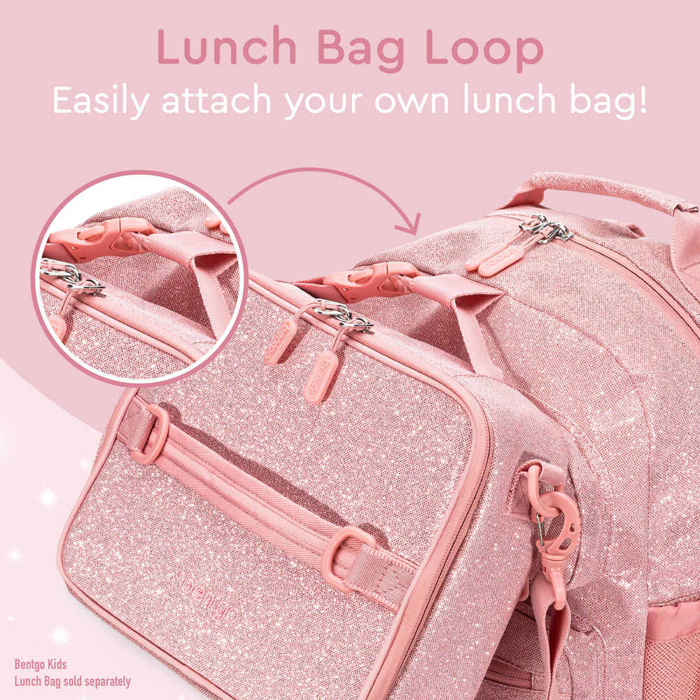 Bentgo® Kids Backpack | Petal Pink Glitter