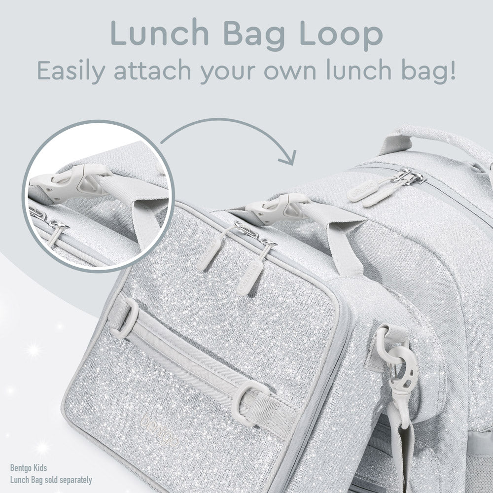 Bentgo® Kids Backpack | Silver Glitter