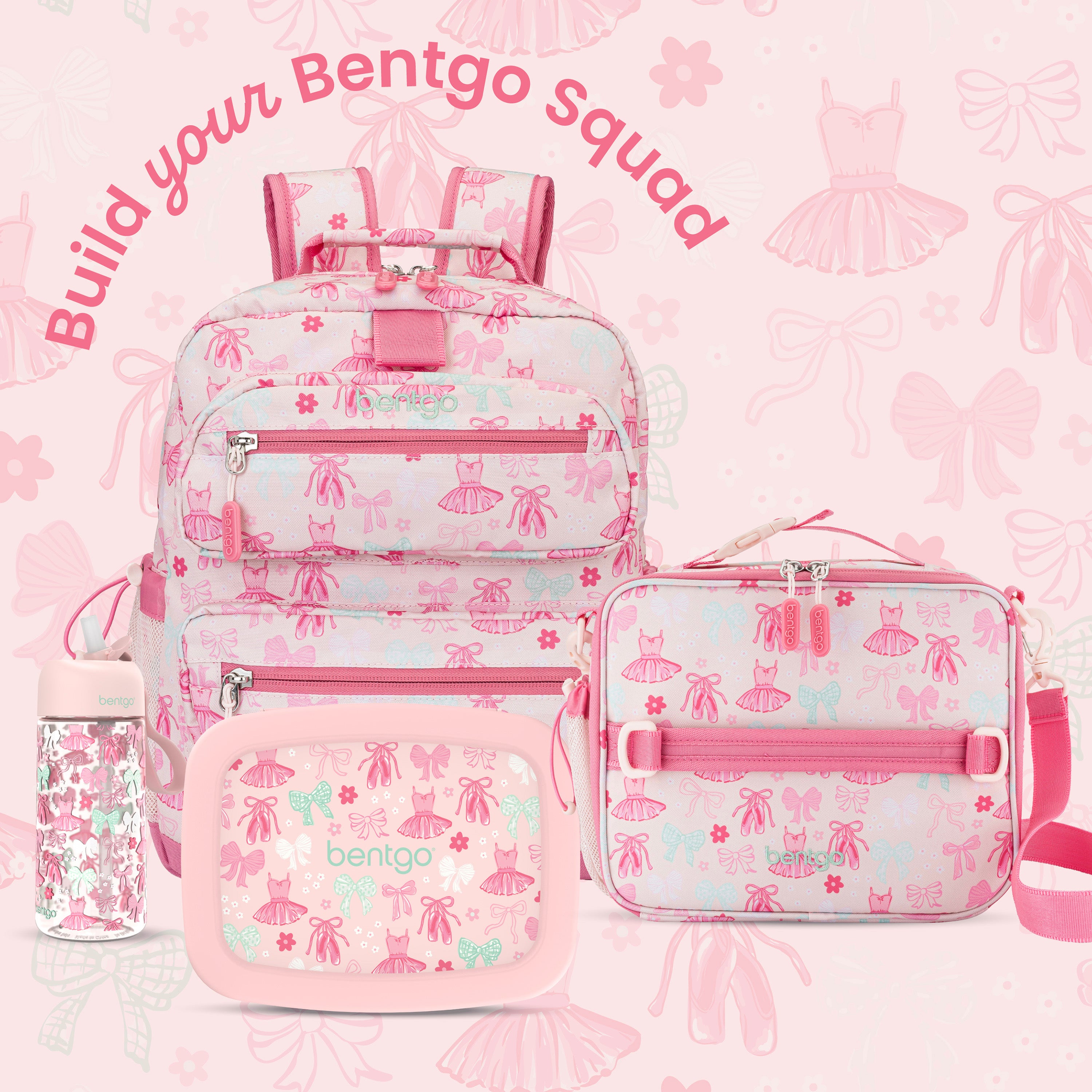 Bentgo Kids Prints Backpack - Ballet and Bows | Build Your Bentgo Squad

