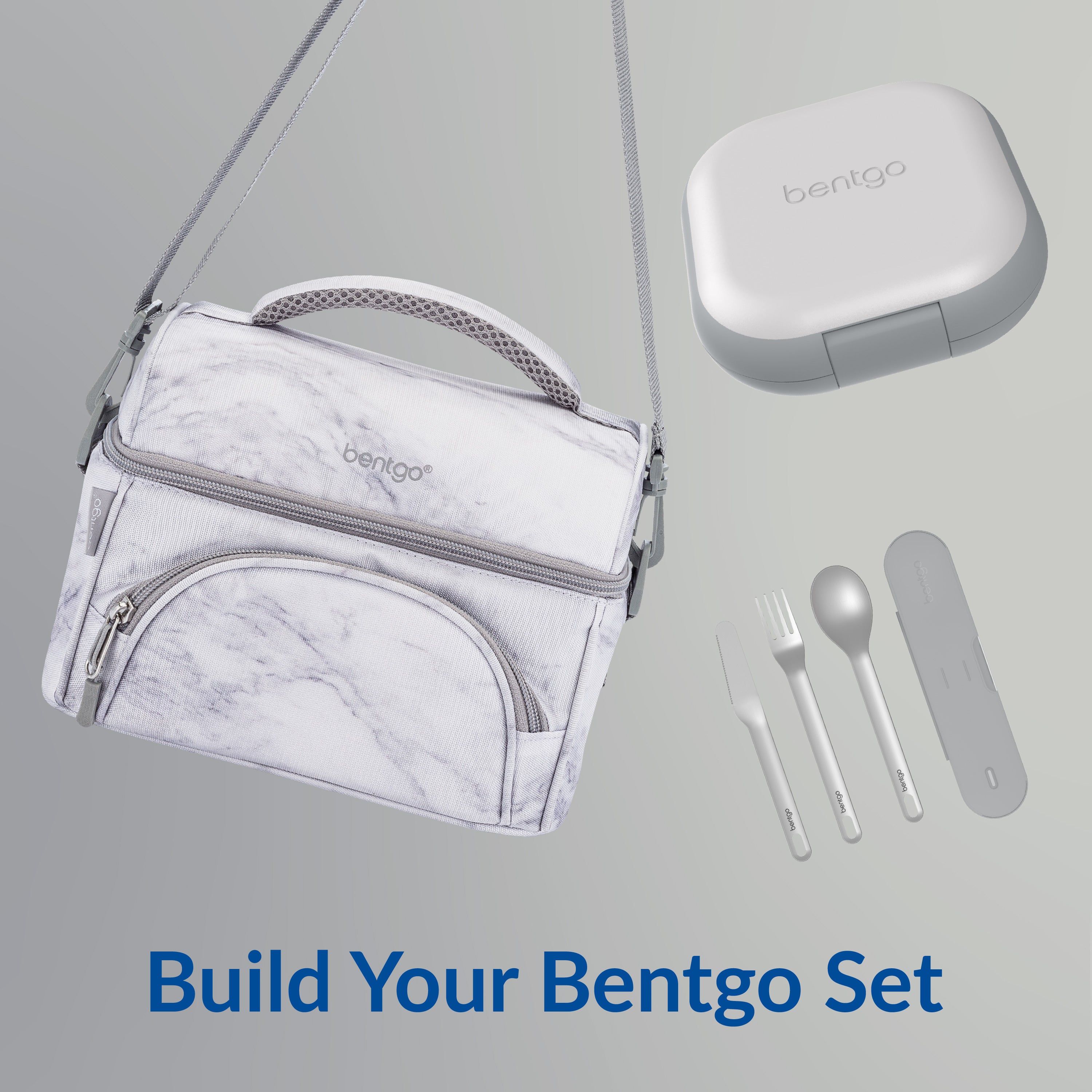 Bentgo® Chill Mini Lunch Box - Crisp Grays | Build Your Bentgo Set