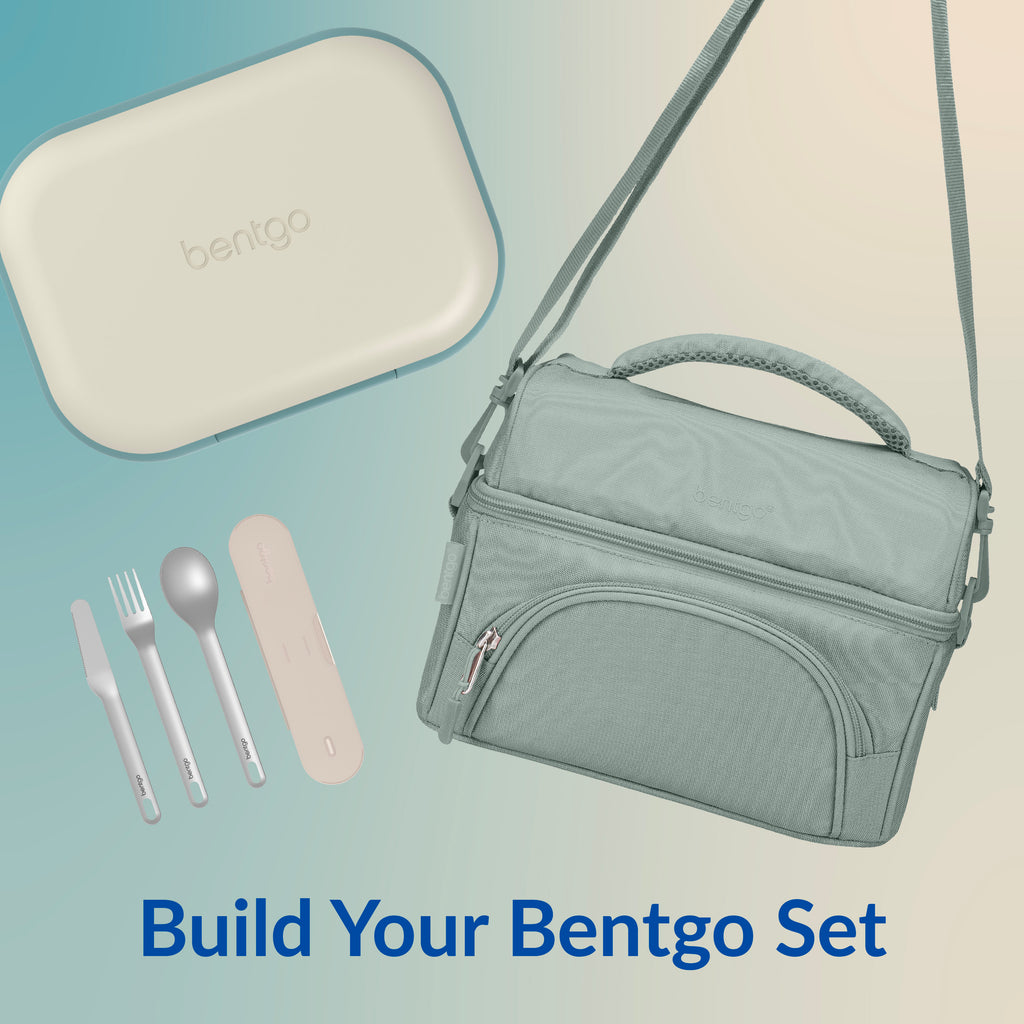 Bentgo® Chill Max Lunch Box  - Bone and Glacier Blue | Build Your Bentgo Set