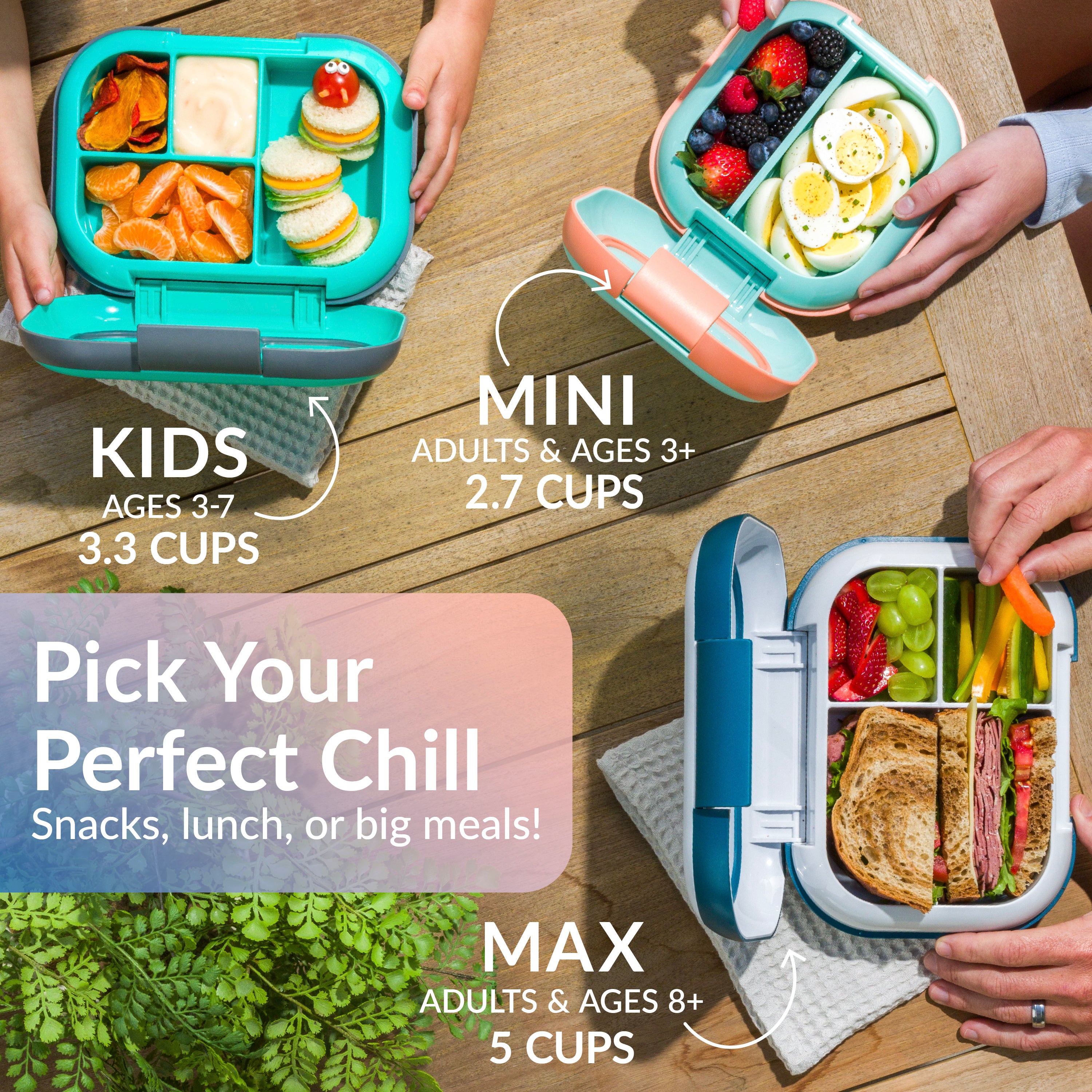 Bentgo® Chill Max Lunch Box  - Lavender and Peach | Pick Your Perfect Chill - Snacks, Lunch, Or Big Meals
