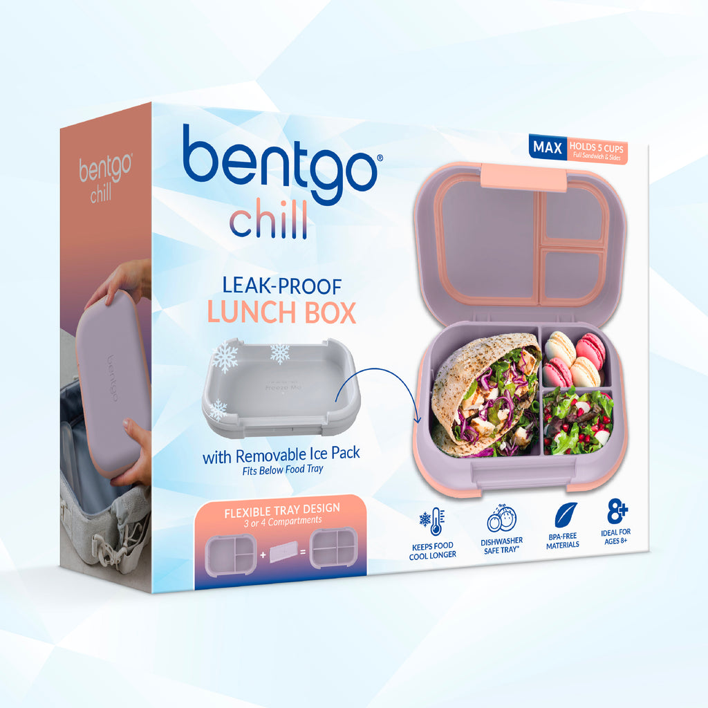 Bentgo® Chill Max Lunch Box  - Lavender and Peach | Packaging