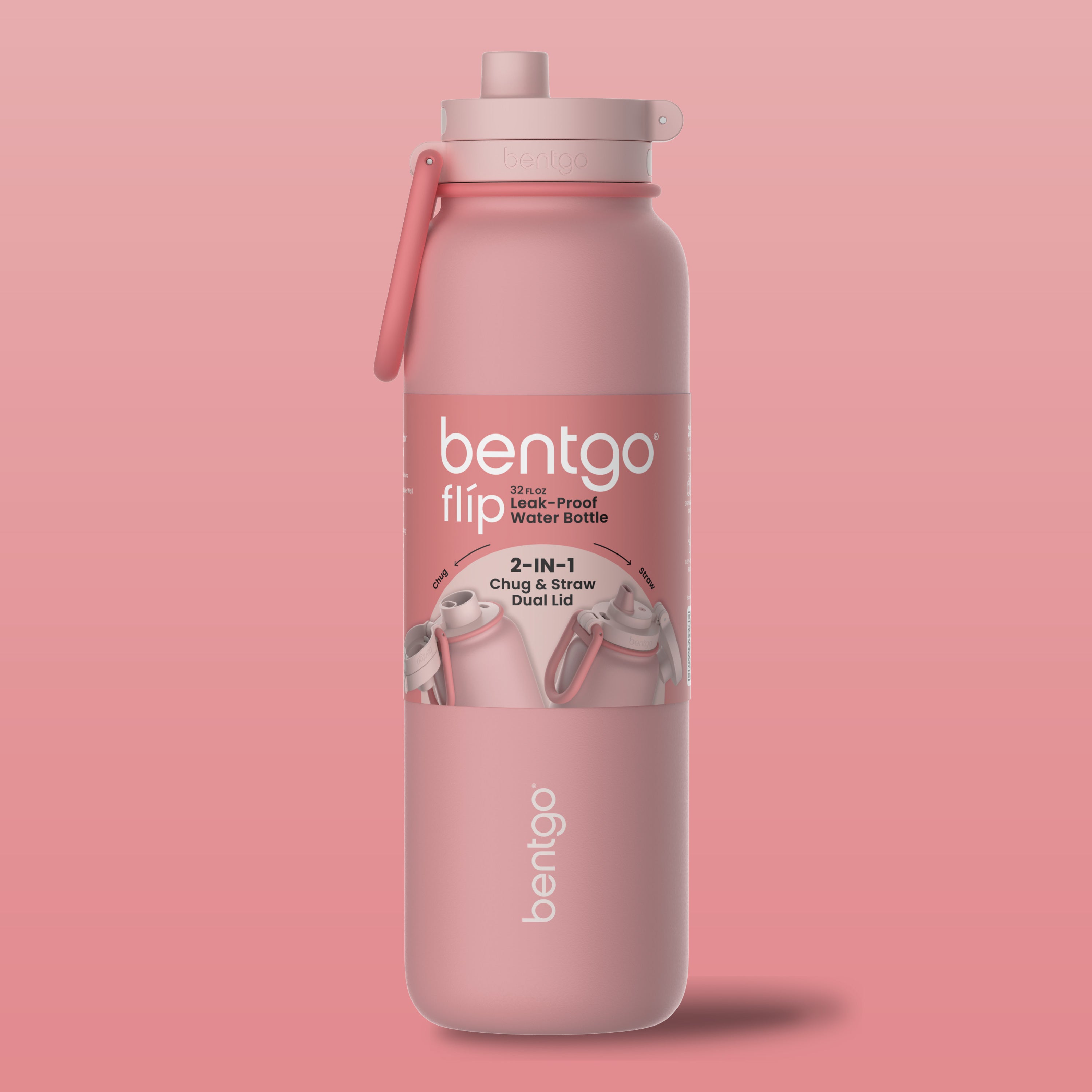 Bentgo® Flip Leak-Proof Water Bottle | Blushing - Packaging