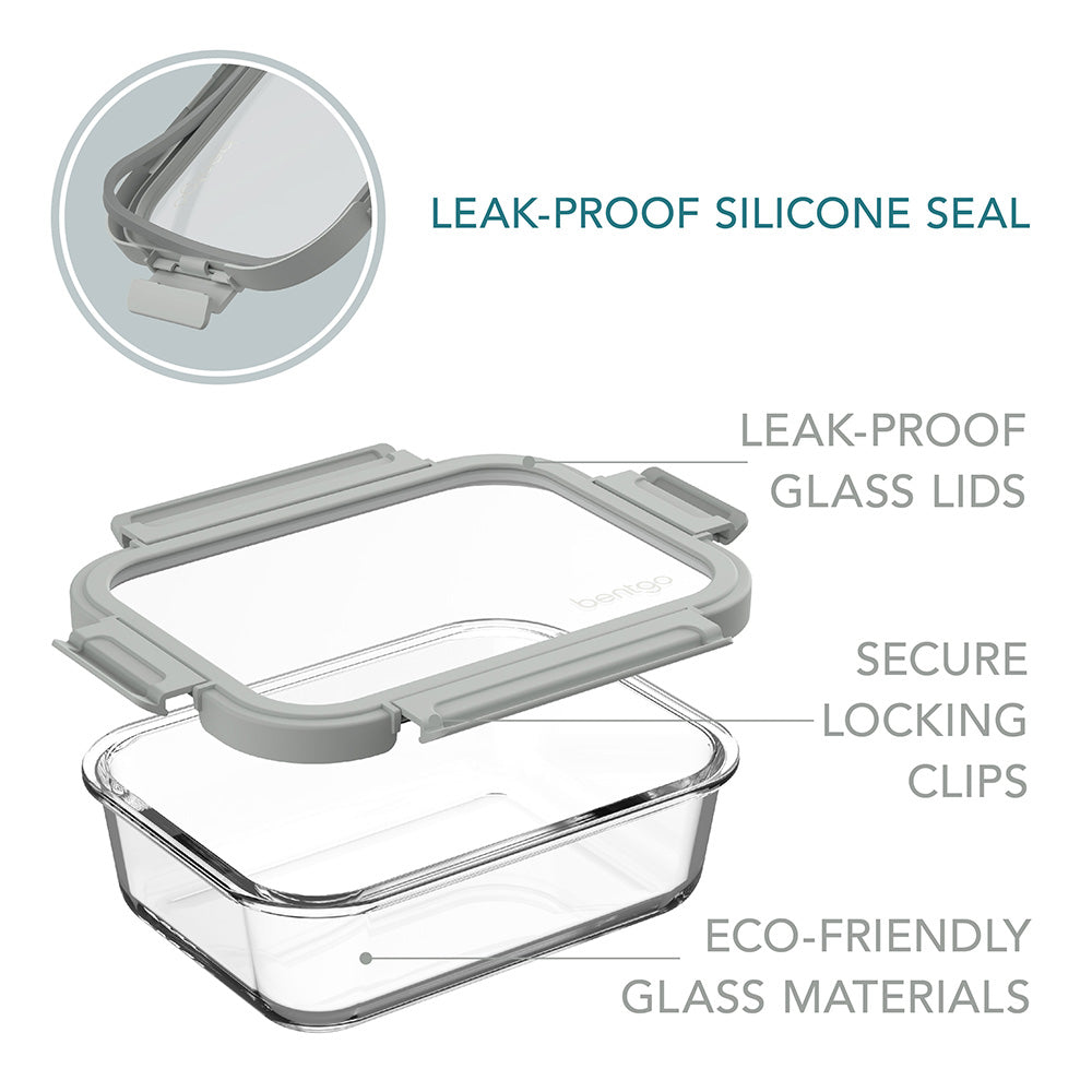Bentgo Glass Leak-Proof Food Storage 4-Piece Set | Bentgo® Official Site
