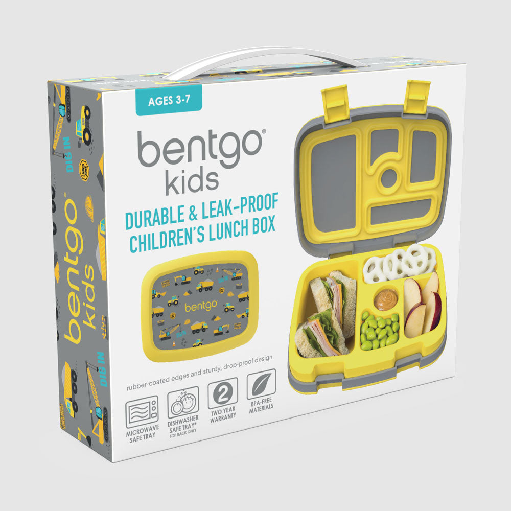 Bentgo Kids Prints Lunch Box - Construction Trucks | Product Packaging
