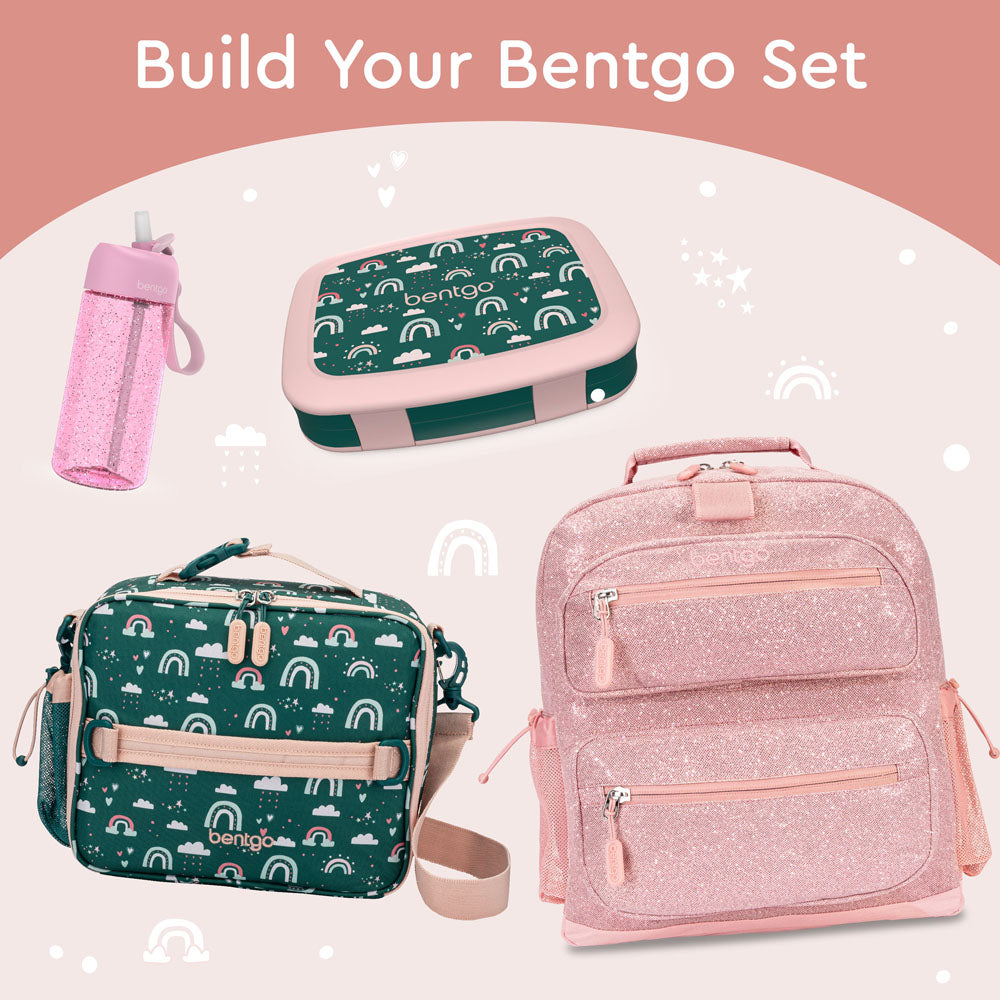Bentgo Kids Prints Lunch Box - Green Rainbow | Build Your Bentgo Set