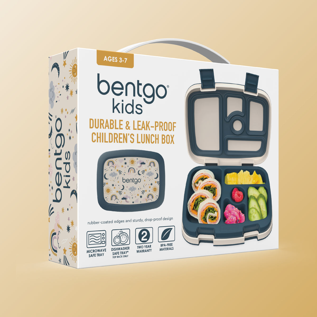 Bentgo Kids Prints Lunch Box - 
Friendly Skies | Kids Lunch Box Packaging