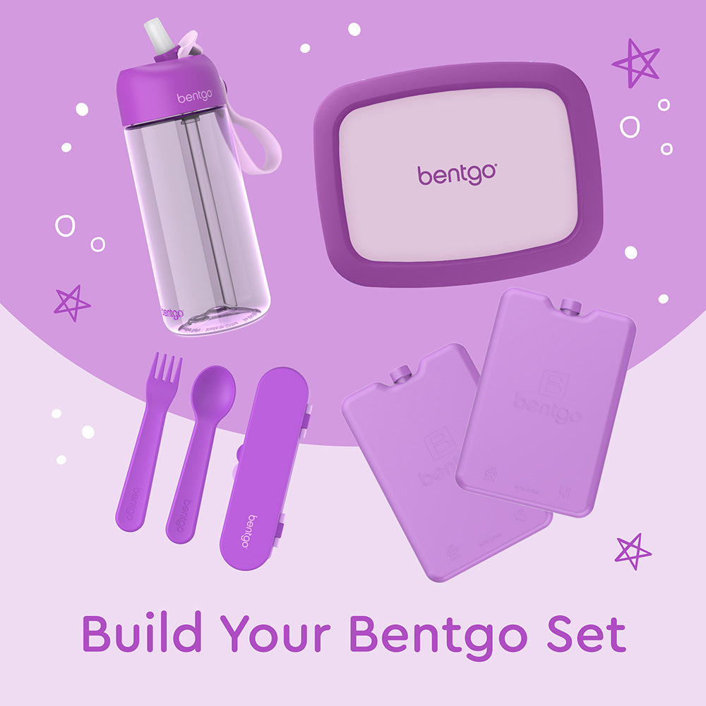 Bentgo® Kids Utensils Set | Purple - Build Your Bentgo Set With Our Lunch Boxes, Water Bottles, and More