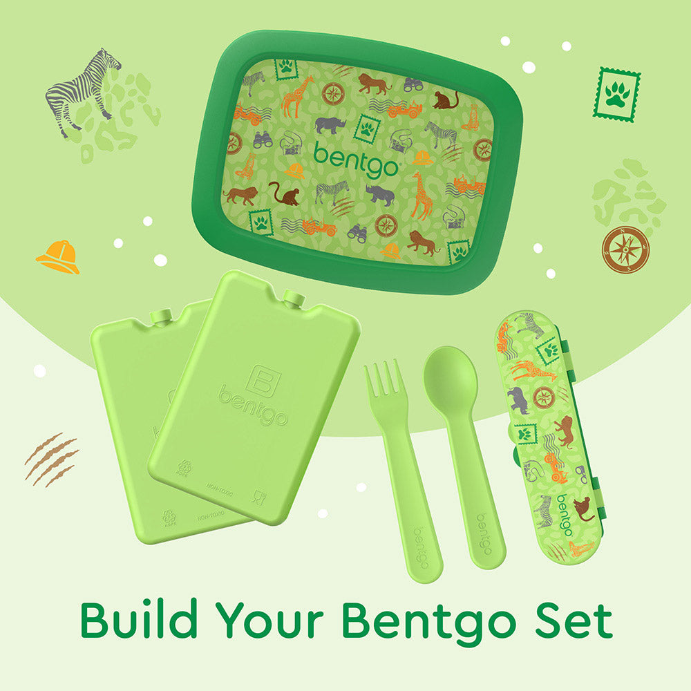 Bentgo® Kids Utensils Set | Safari - Build Your Bentgo Set With Our Lunch Boxes, Ice Packs, and More