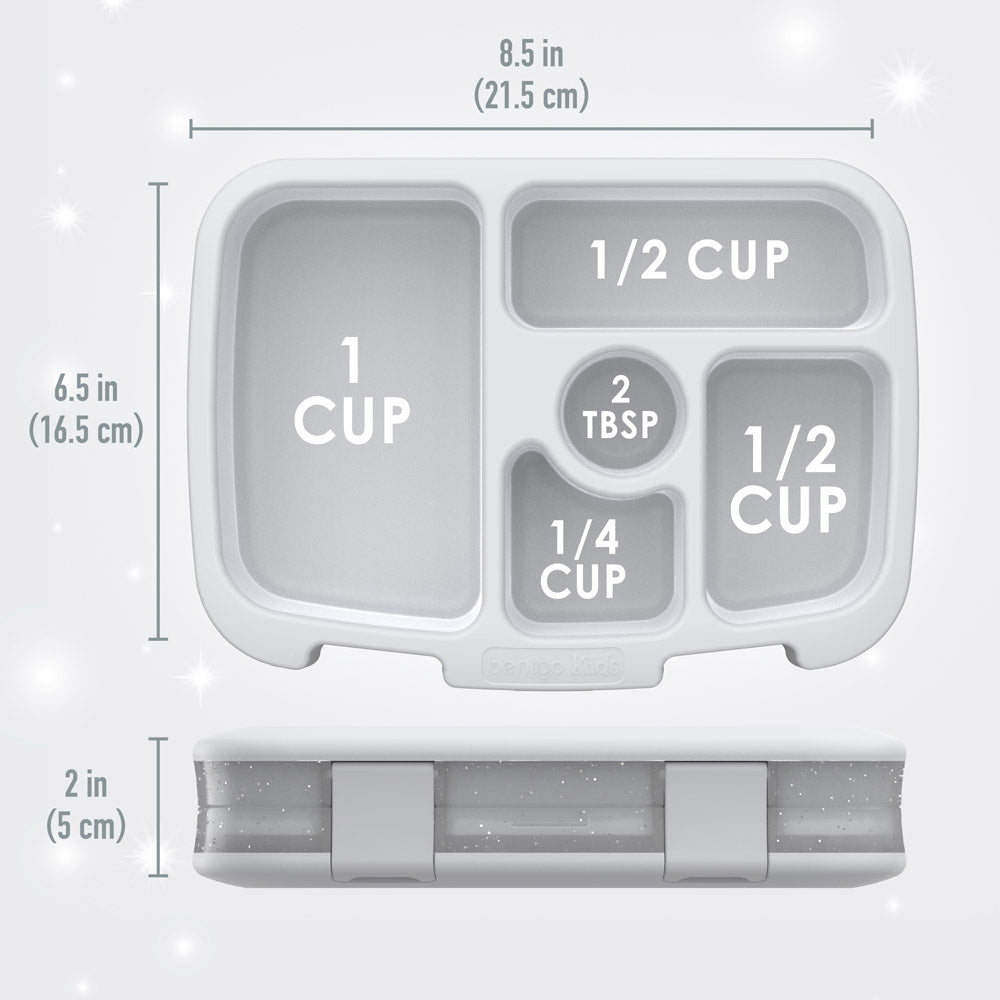 Bentgo®  Kids Lunch Box - Silver Glitter