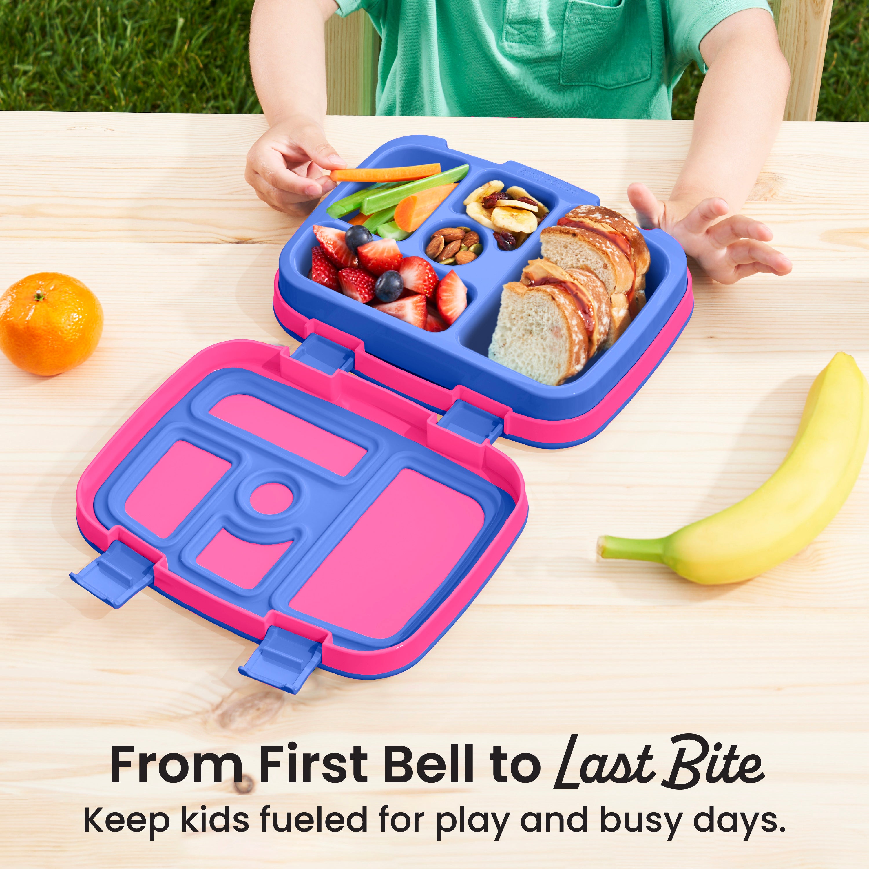 Bentgo® Kids Lunch Box - 
Fuchsia | From First Bell to Last Bite - Keep Kids Fueled for Play and Busy Days
