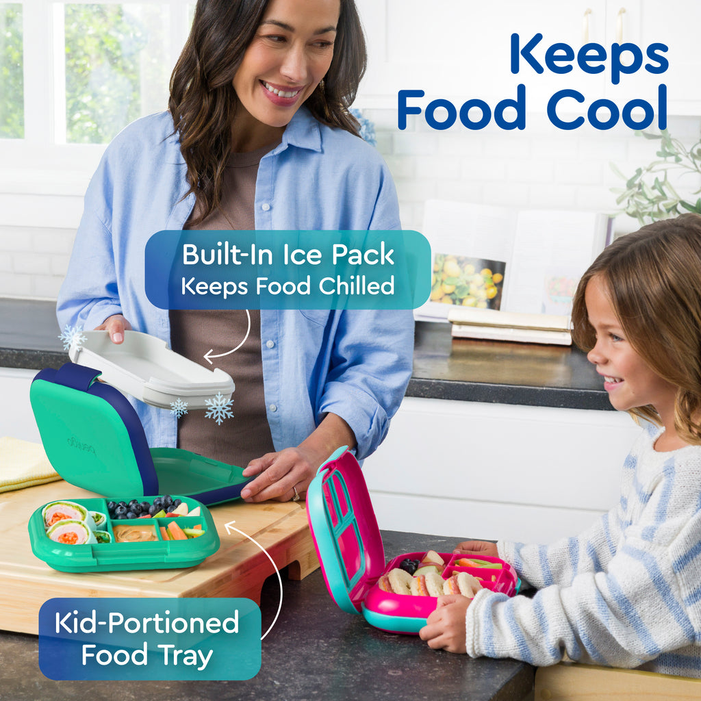 Bentgo® Kids Chill Lunch Box (3 Pack) | Built-In Ice Pack Keeps Food Chilled And Kid-Portioned Food Tray