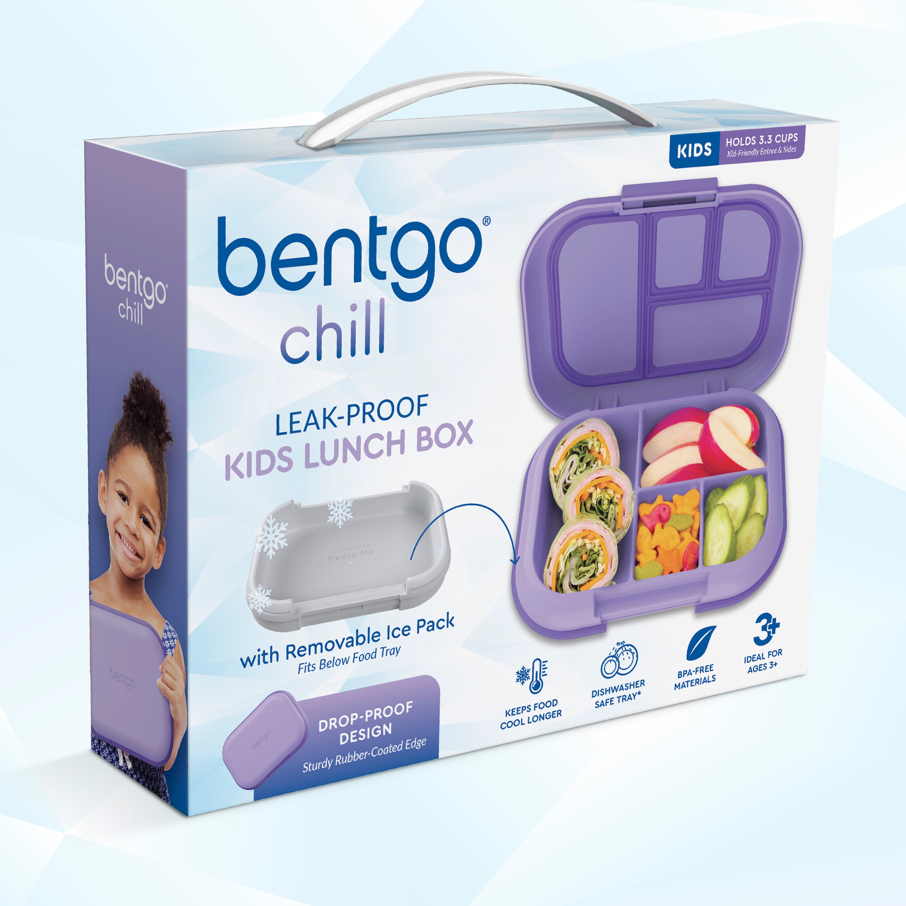 Bentgo® Chill Kids Lunch Box - Purple | Packaging