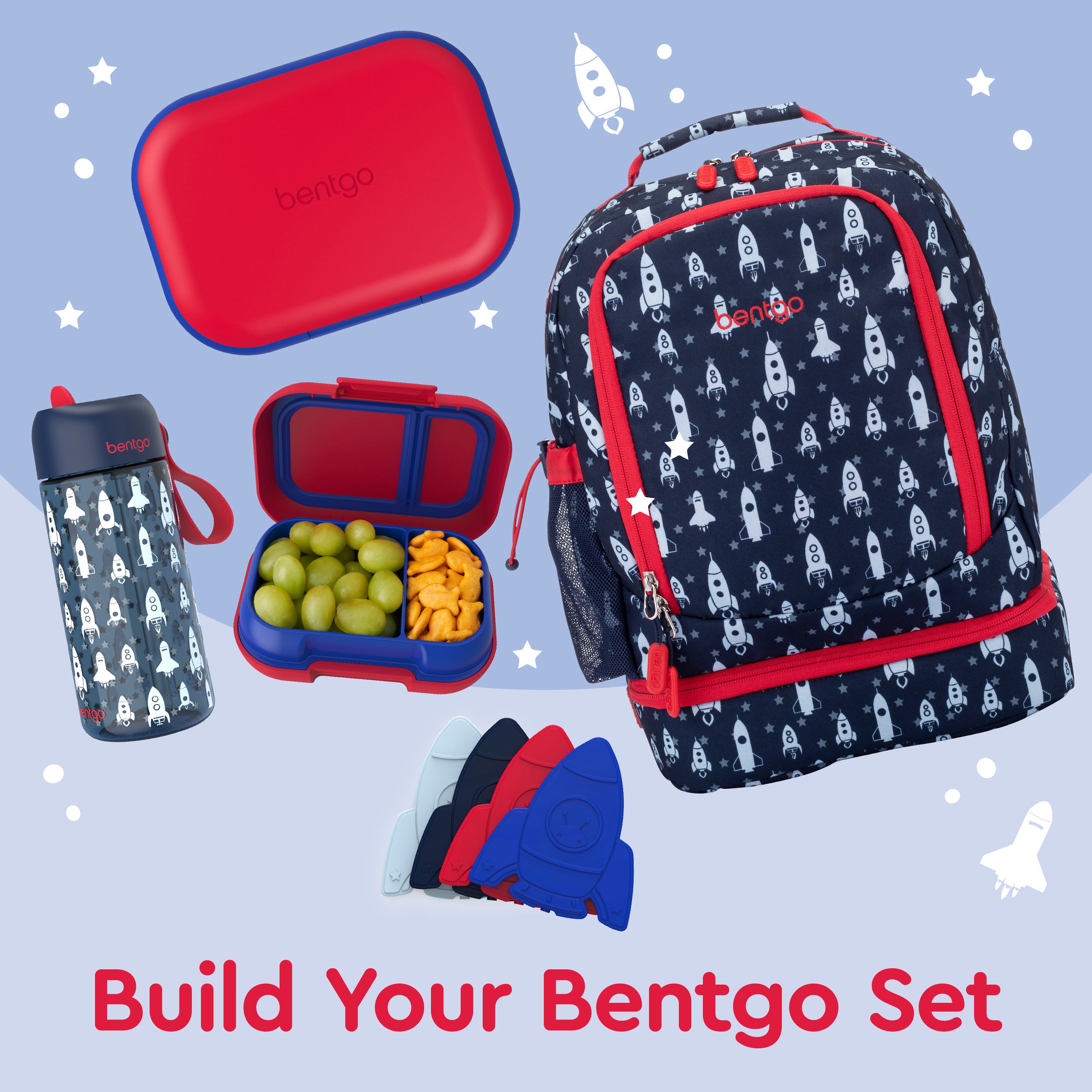 Bentgo® Chill Kids Lunch Box  - Red/Royal | Build Your Bentgo Set