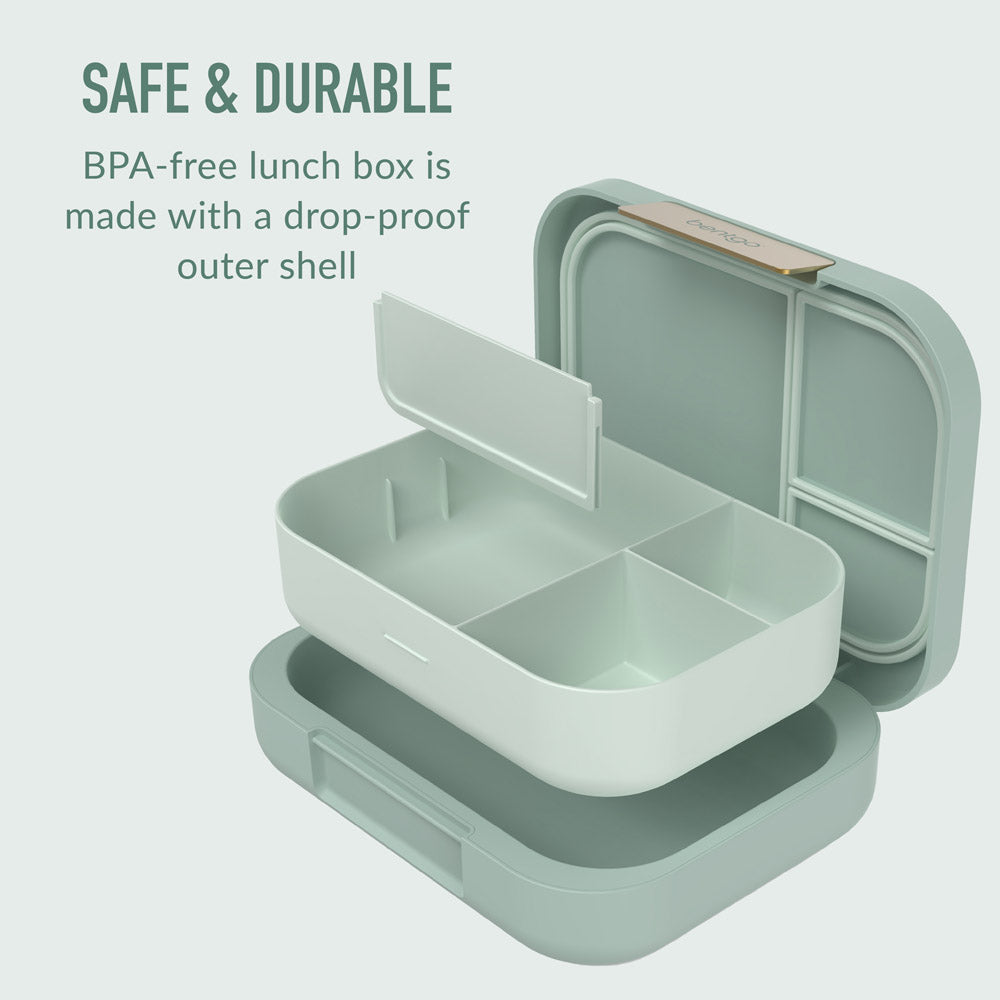 Bentgo® Modern Lunch Box (2 Pack) | Mint Green - Safe and Durable BPA-free lunch box