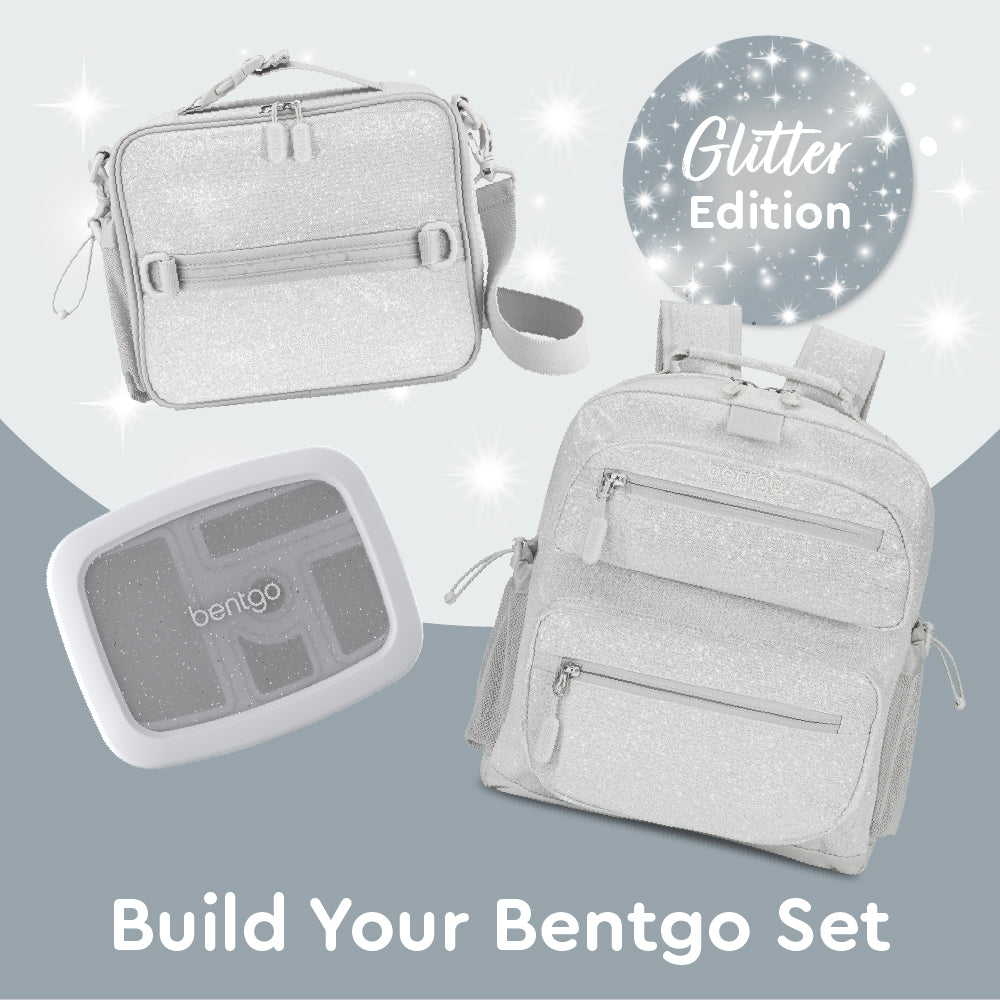 Bentgo® Kids Lunch Bag - Silver Glitter | Build Your Bentgo Set